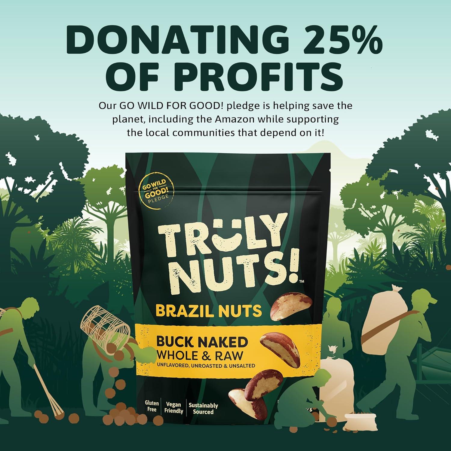 Nueces de Brasil Crudas Truly Nuts! 0.91kg Sin Sal y Sin Gluten