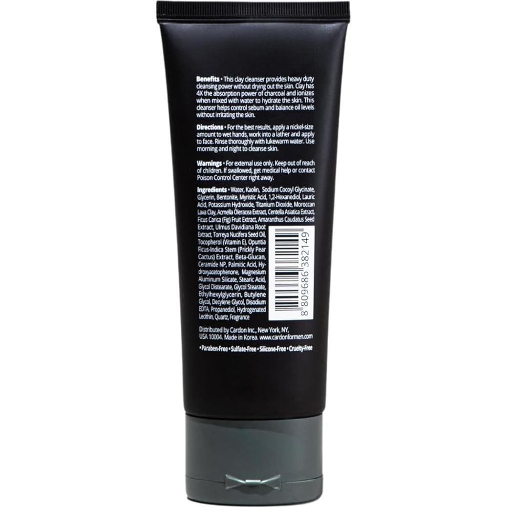 Limpiador Facial de Arcilla Cardon para Hombres 100 ml