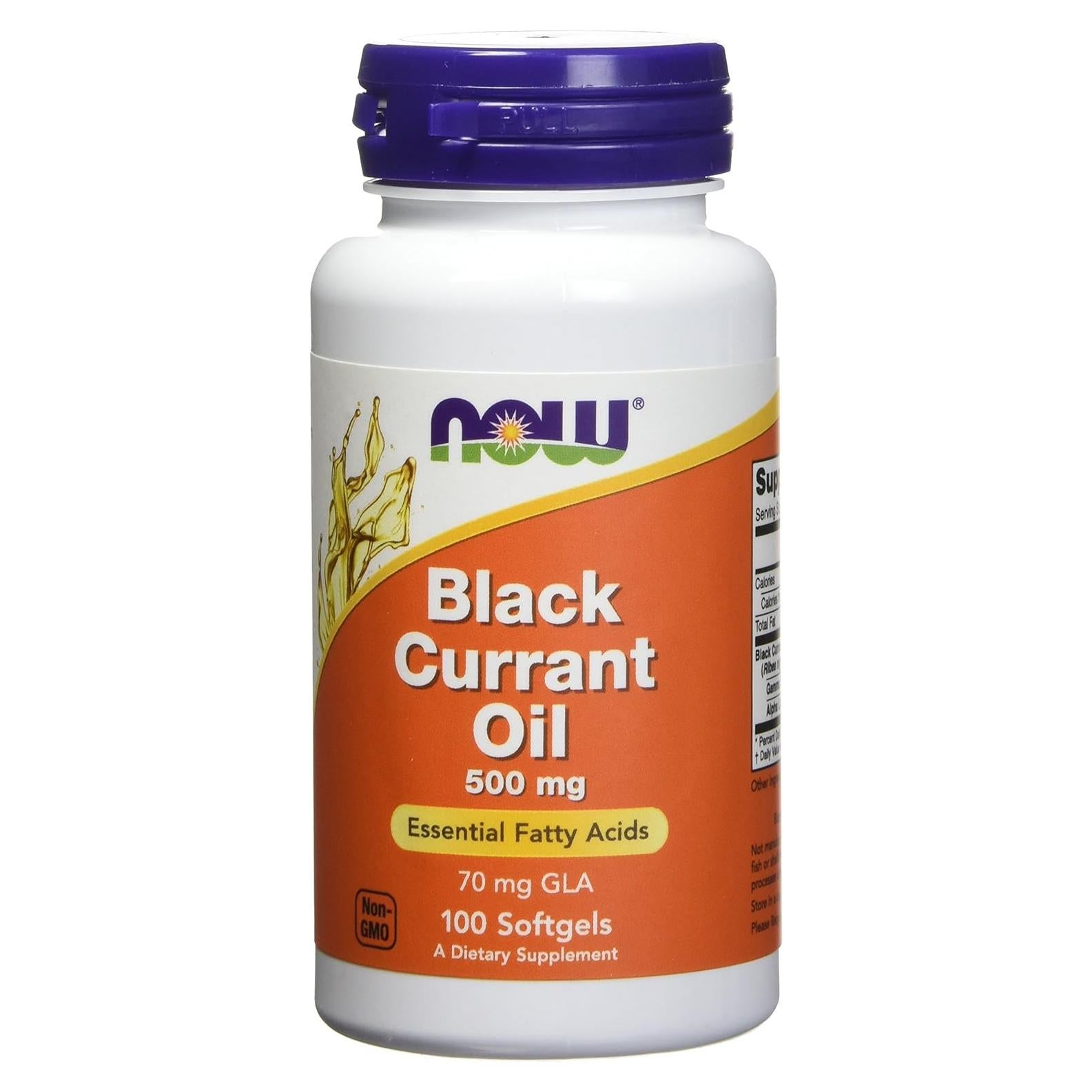 Aceite de Grosella Negra Now Foods 500mg - 100 Gelatinas Blandas