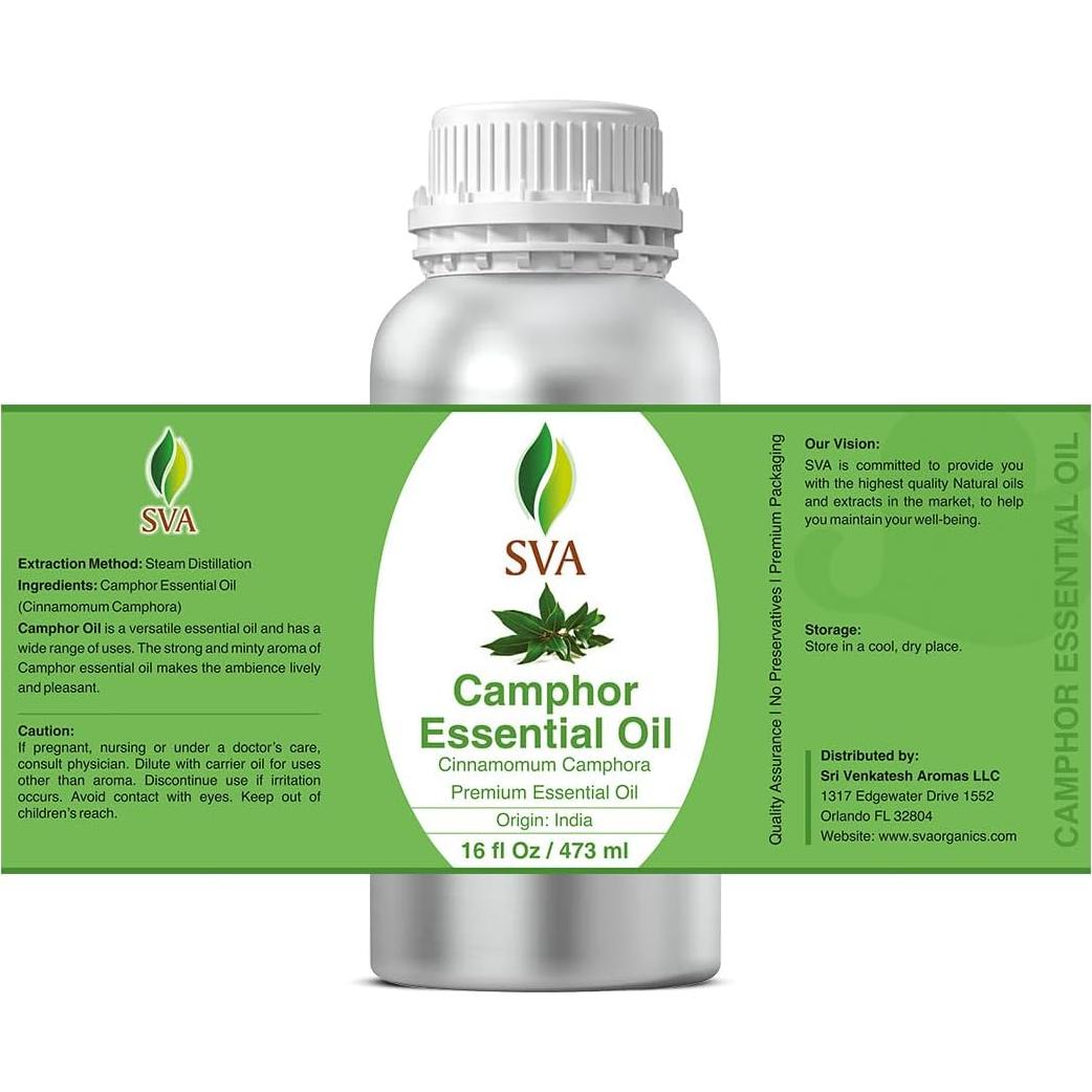 Aceite Esencial de Cápsula SVA 473 ml - Natural para Difusor y Cuidado de la Piel