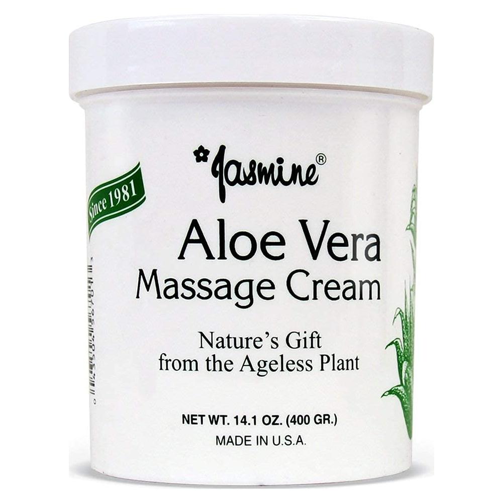 Crema de Masaje Aloe Vera Jazmín 400g Hidratante Anti-Envejecimiento