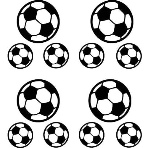 Calcomanías de Pared de Fútbol LZYMSZ 12 Piezas PVC Impermeable
