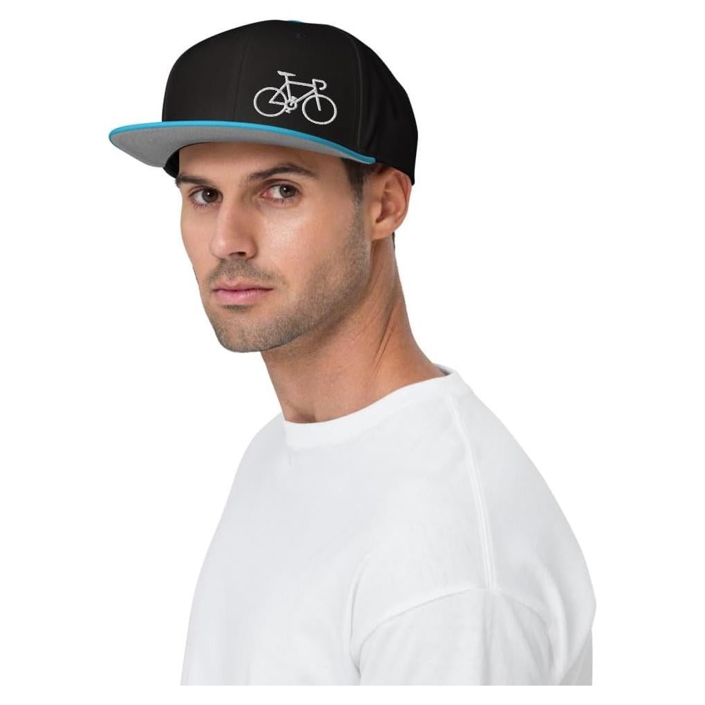 Gorra Snapback Duwoni Ajustable Algodón Hombre Azul Aqua