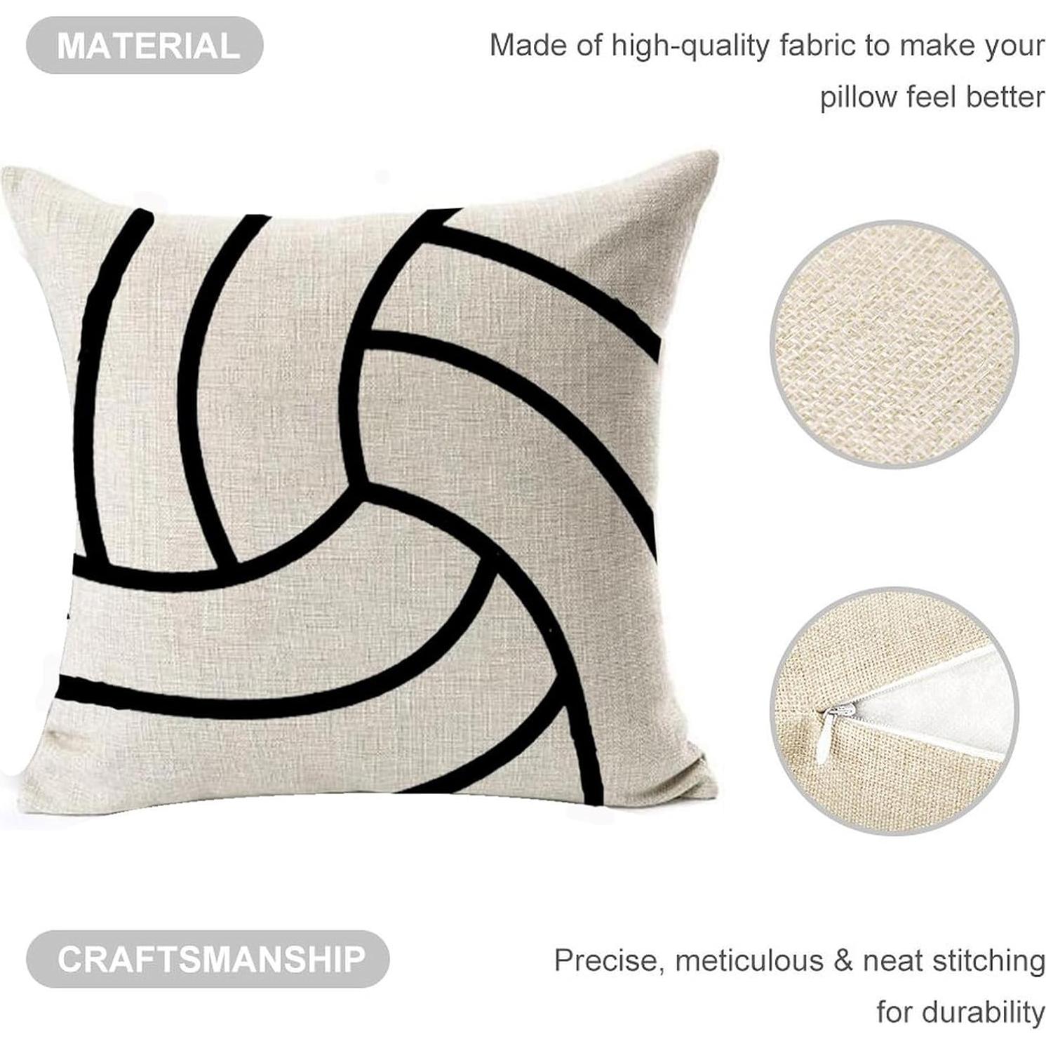 Funda de Almohada Decorativa Andreannie 45x45 cm Algodón Lino Beige