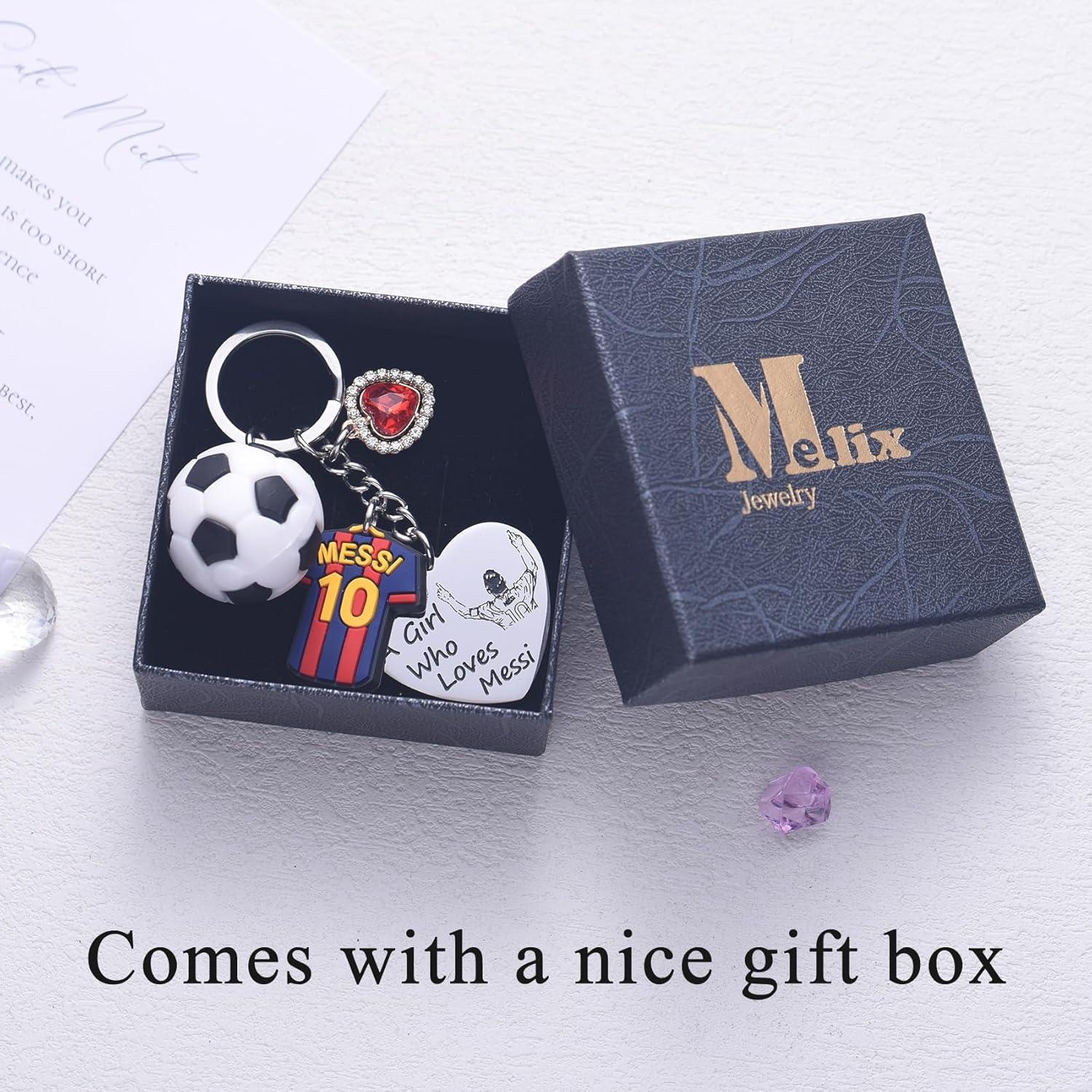 Llaveros de Fútbol Messi para Mujeres y Chicas Adolescentes