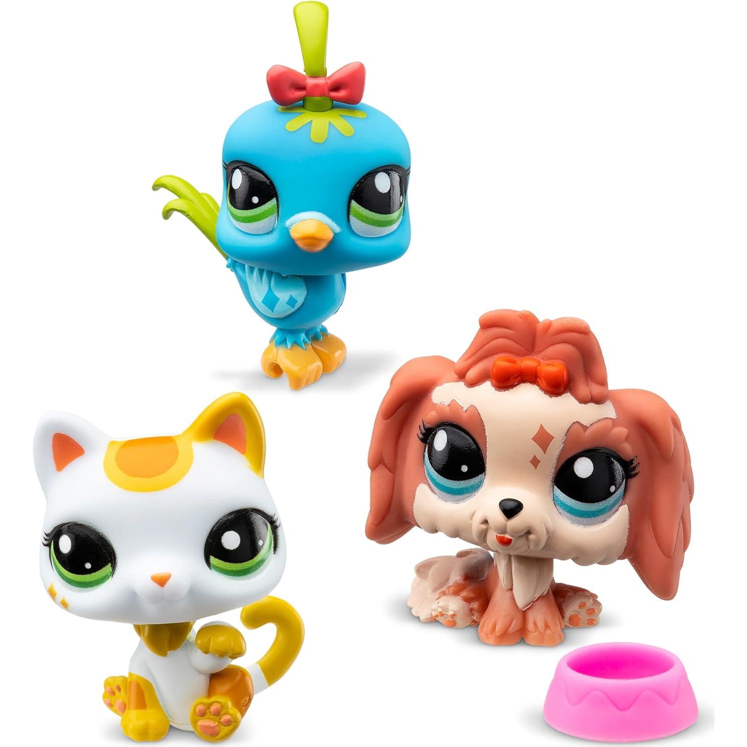Set de 3 Mascotas Littlest Pet Shop Vibe de Ciudad BF00551