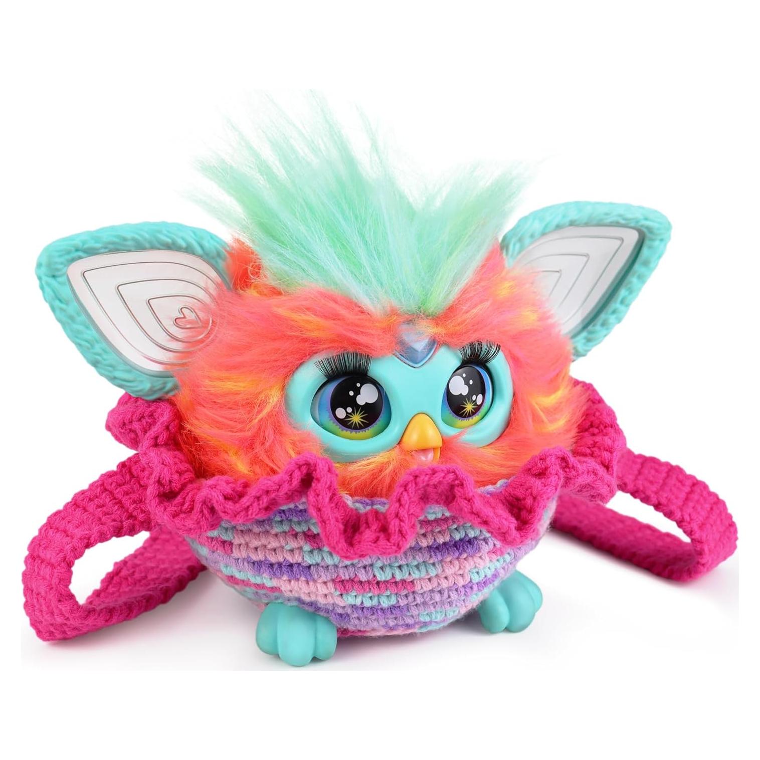 Bolsa de Crochet Hecha a Mano para Furby Morado - 100 cm