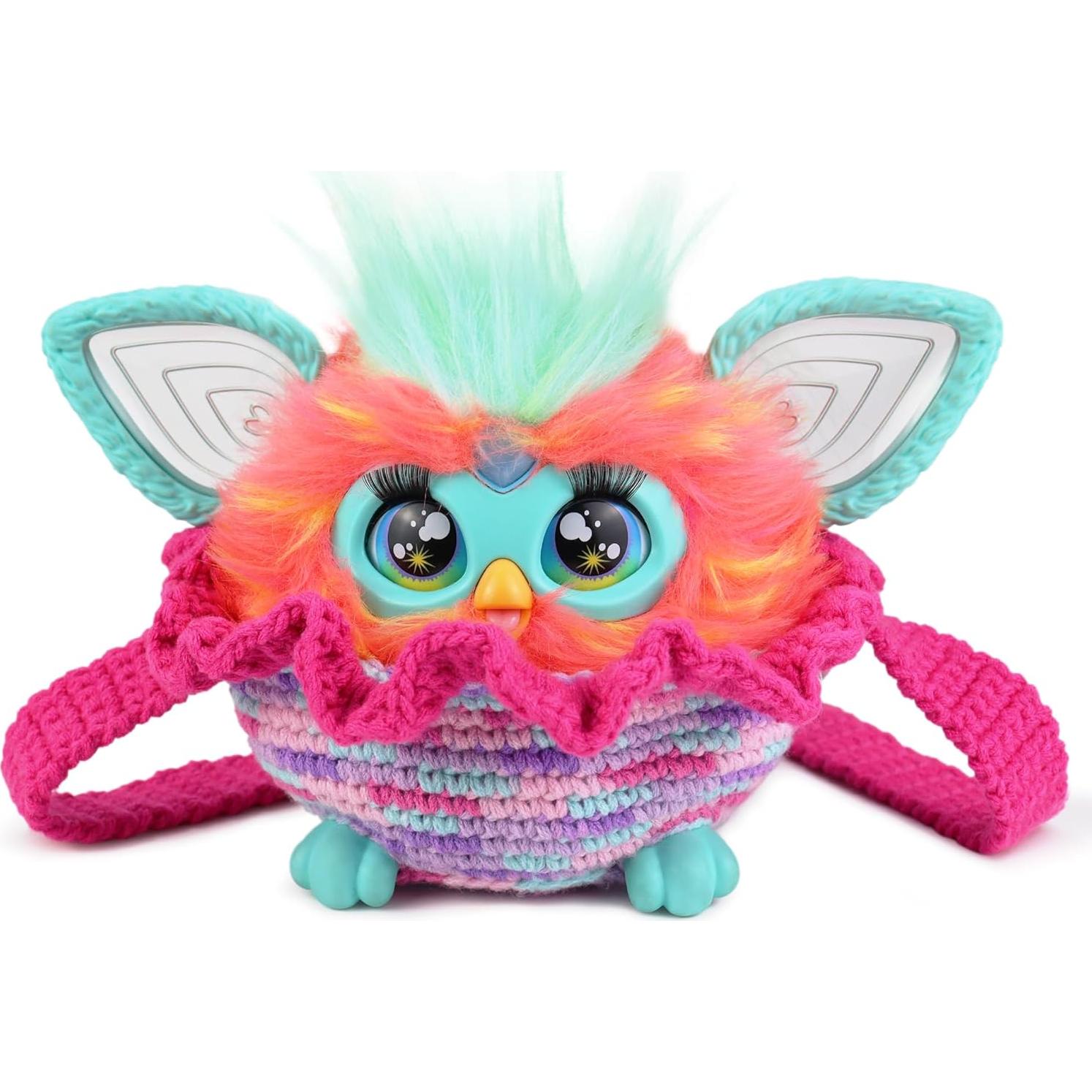 Bolsa de Crochet Hecha a Mano para Furby Morado - 100 cm