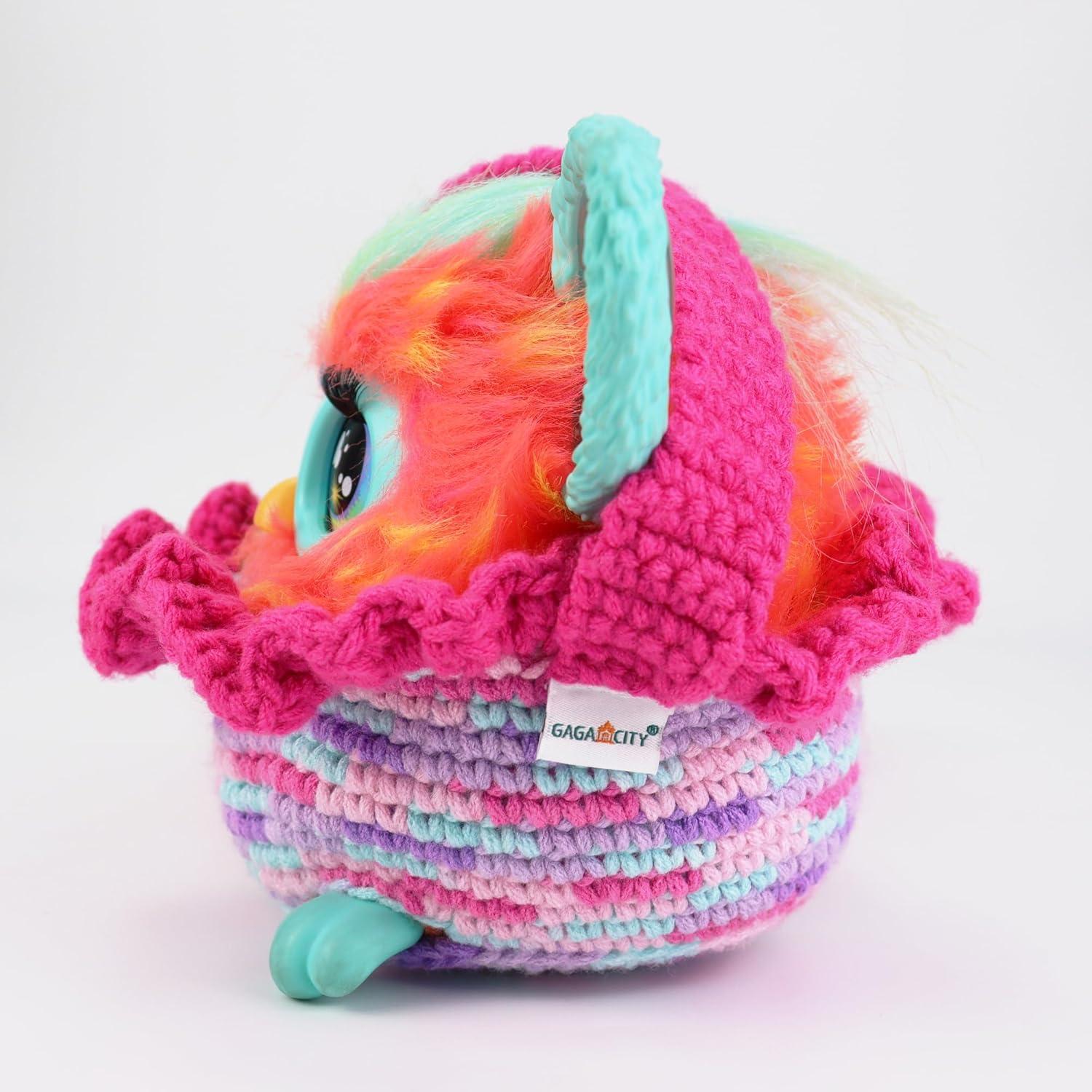 Bolsa de Crochet Hecha a Mano para Furby Morado - 100 cm