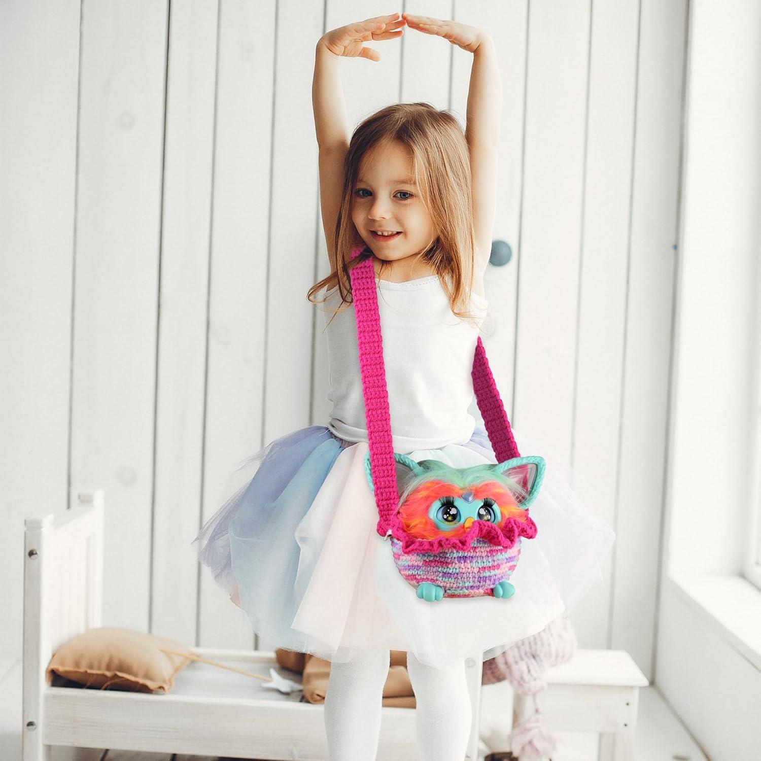 Bolsa de Crochet Hecha a Mano para Furby Morado - 100 cm