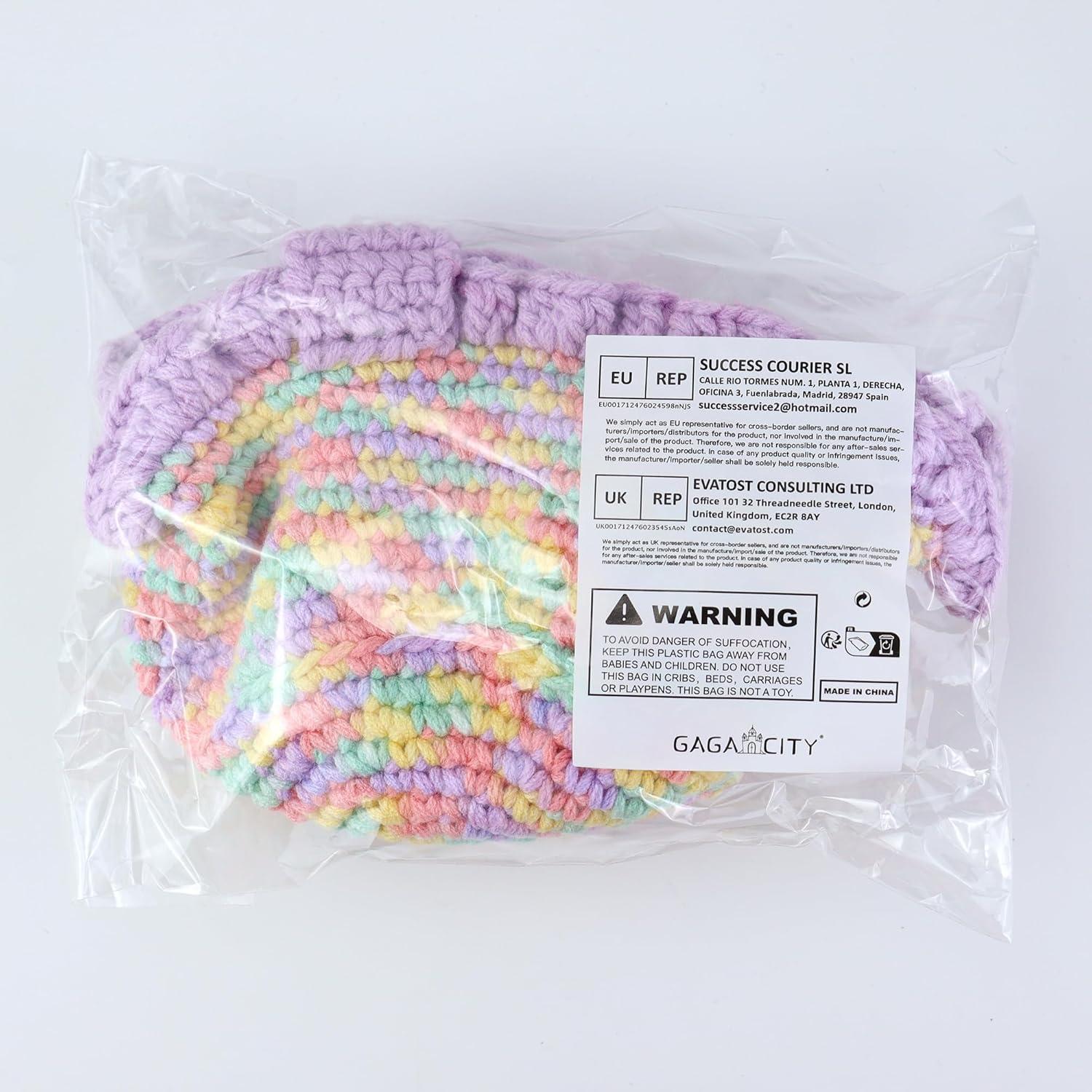 Bolsa de Crochet Hecha a Mano para Furby Morado - 100 cm