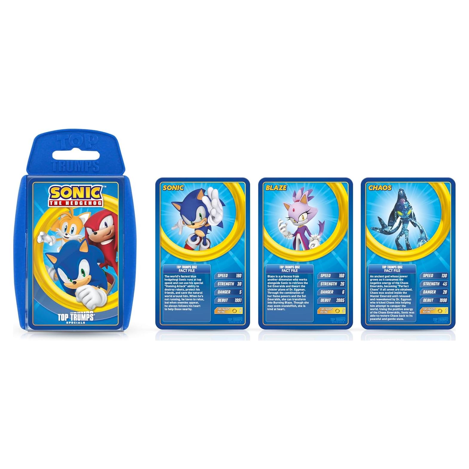Juego de Cartas Sonic The Hedgehog - Top Trumps - 2+ Jugadores