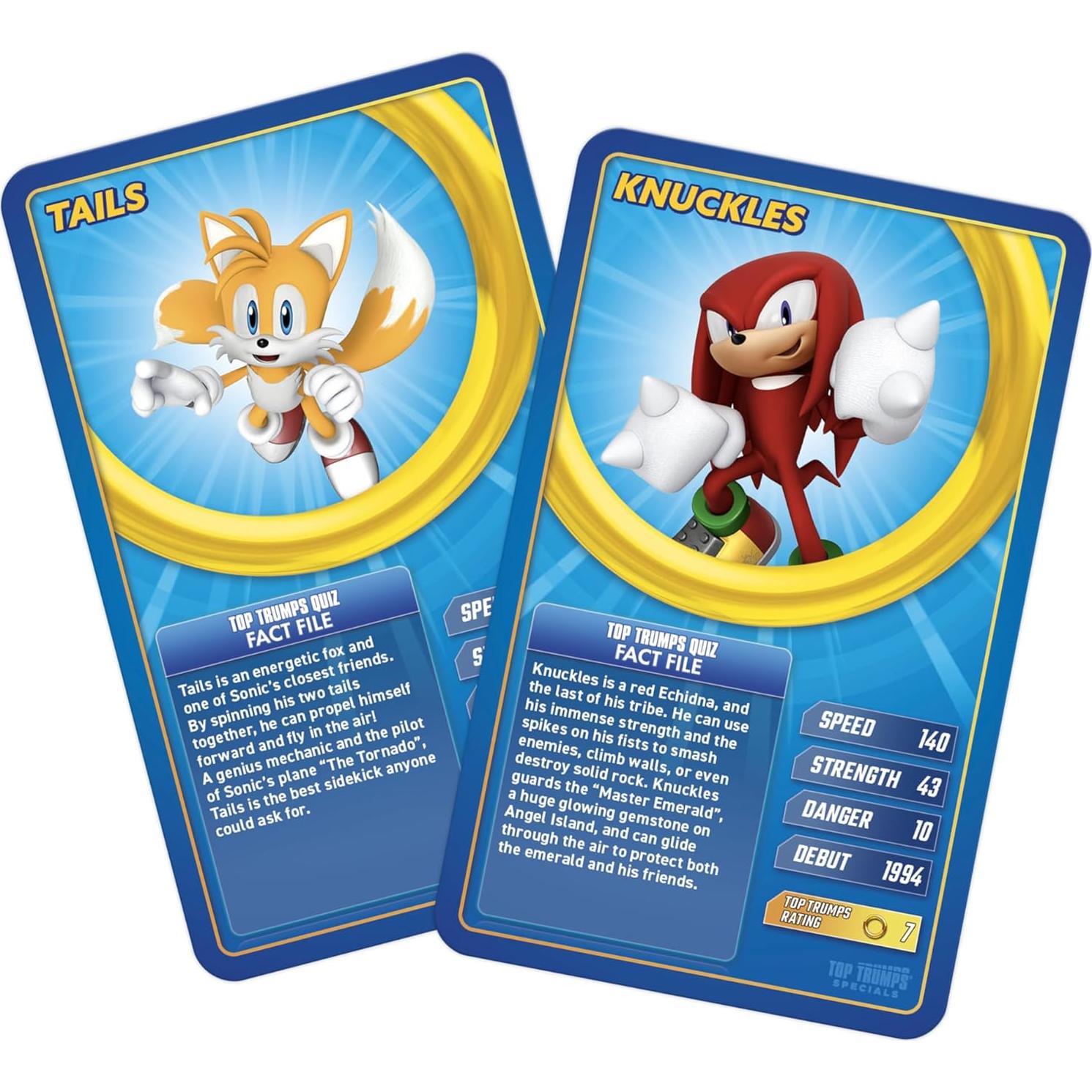 Juego de Cartas Sonic The Hedgehog - Top Trumps - 2+ Jugadores