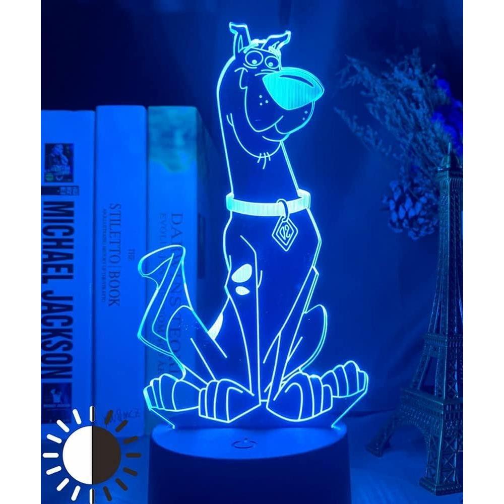 Lámpara Nocturna 3D Perro Cartoon Olwekqx Control APP 7 Colores