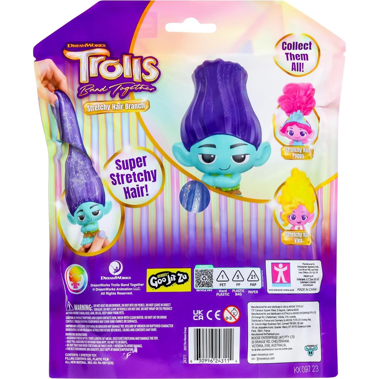 Muñeca de Pelo Estirable DreamWorks Trolls Branch - 15 cm