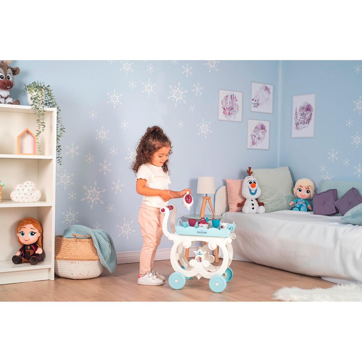 Carrito de Té XL Smoby Frozen 2 con 17 Accesorios