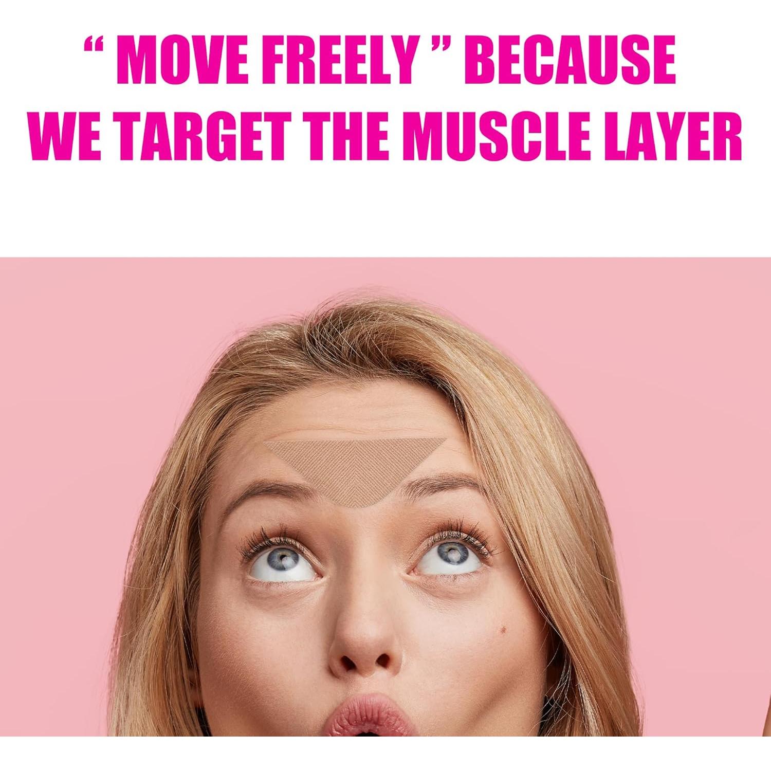 Parches Antiarrugas Akissos 80 PCS Cinta Facial Hipoalergénica