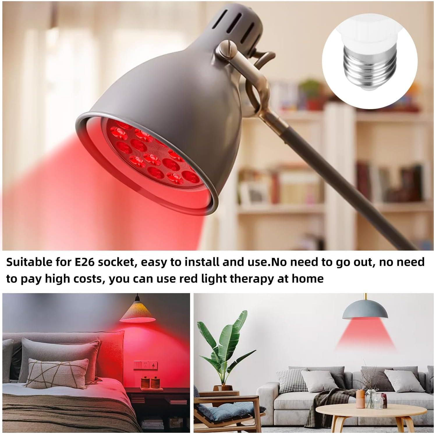 Bombilla Terapia Luz Roja Aumtrly 18 LEDs 660nm E26