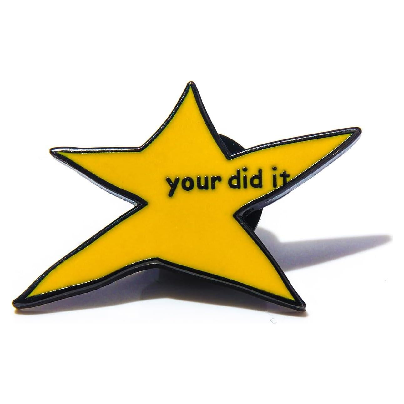 Pin de Esmalte Amarillo 'Tú lo hiciste' - Insignia de Estrella