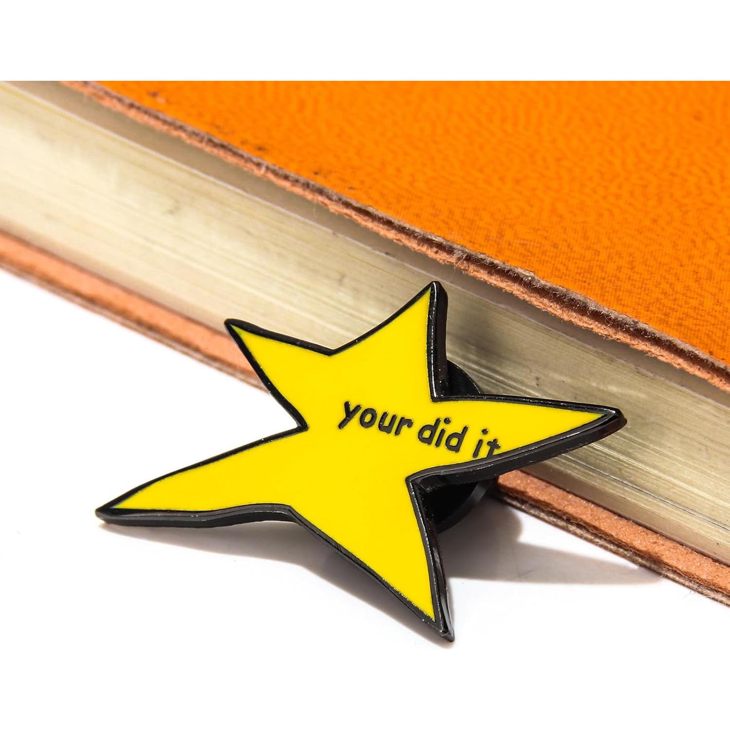 Pin de Esmalte Amarillo 'Tú lo hiciste' - Insignia de Estrella