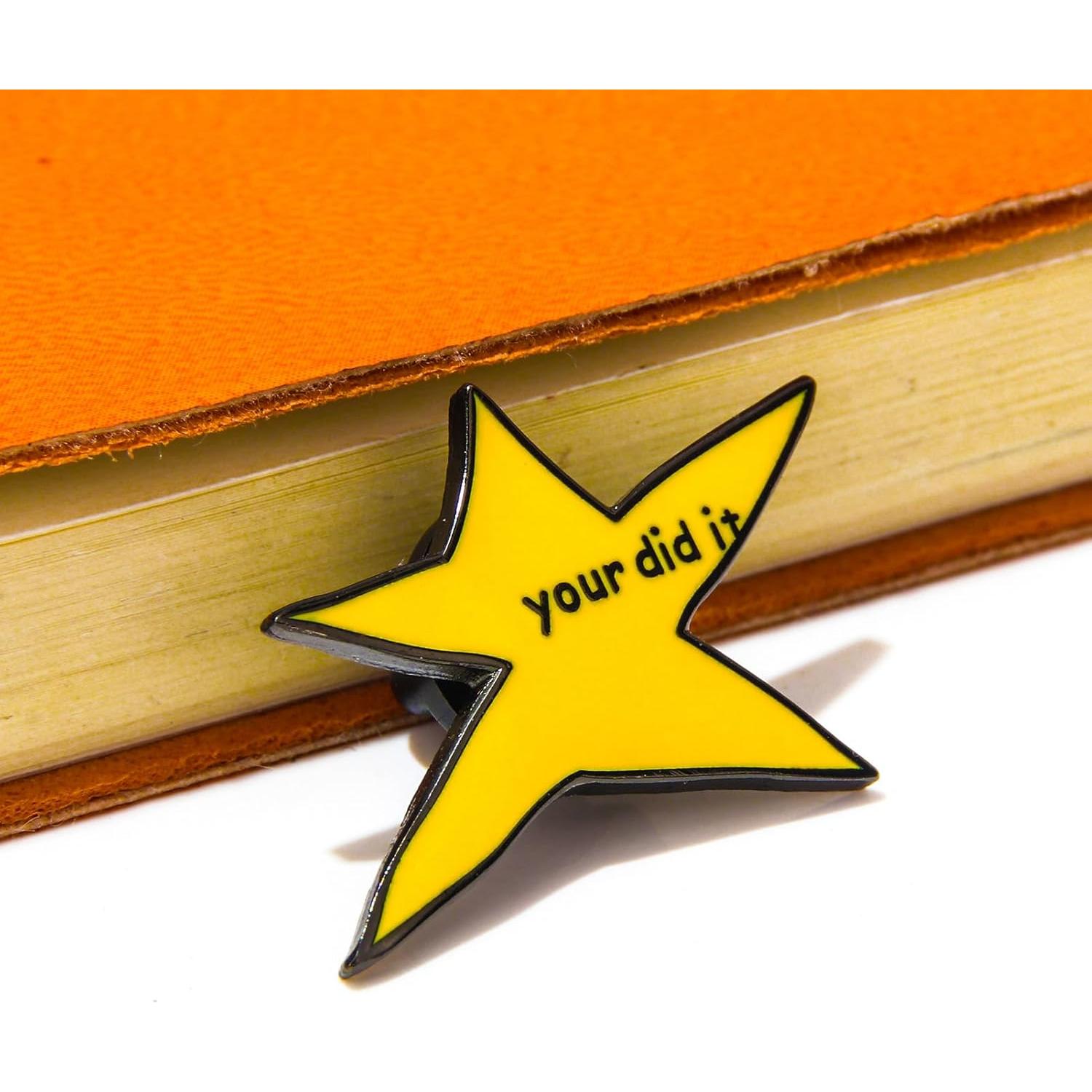 Pin de Esmalte Amarillo 'Tú lo hiciste' - Insignia de Estrella