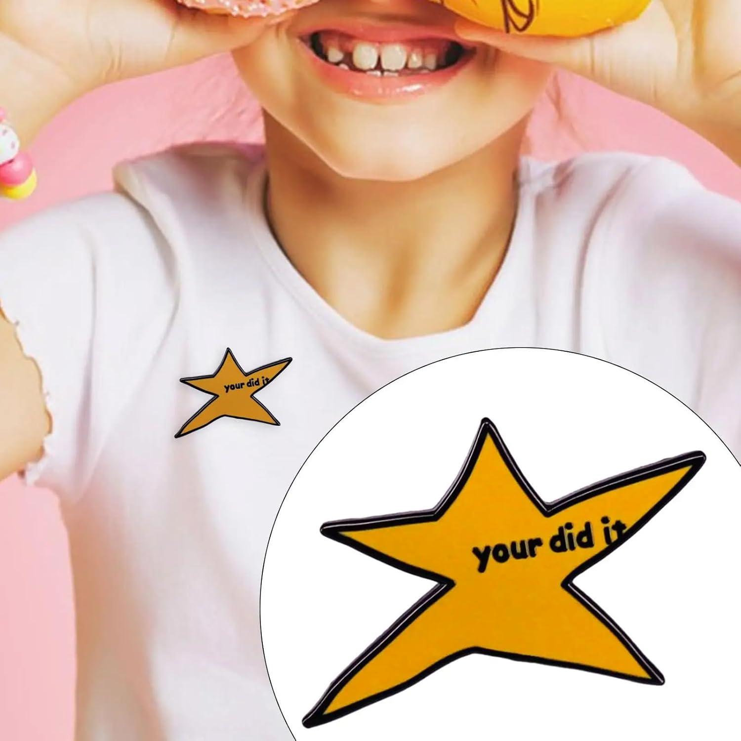 Pin de Esmalte Amarillo 'Tú lo hiciste' - Insignia de Estrella