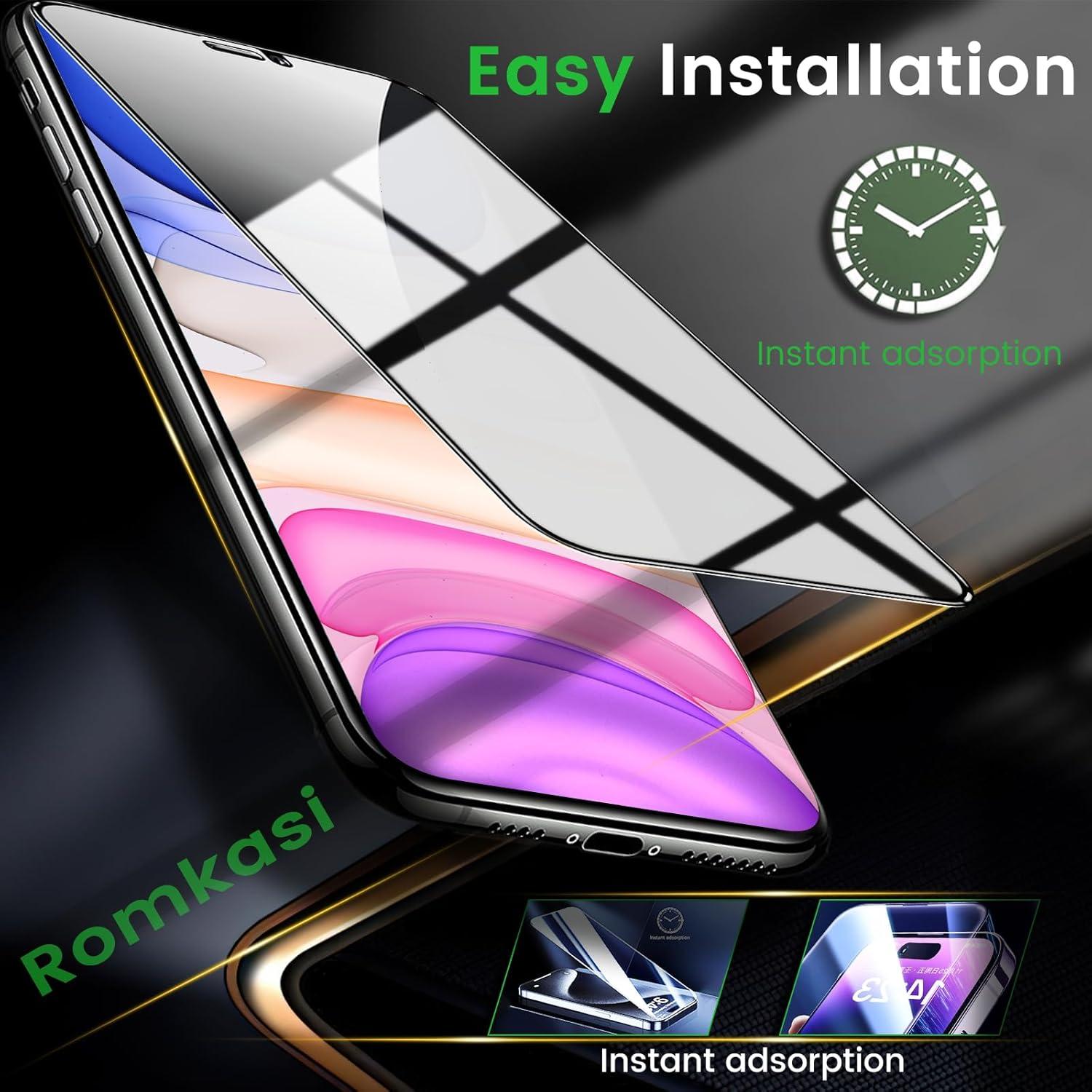 Pack 3 Protectores de Pantalla Privados y Lente iPhone 11