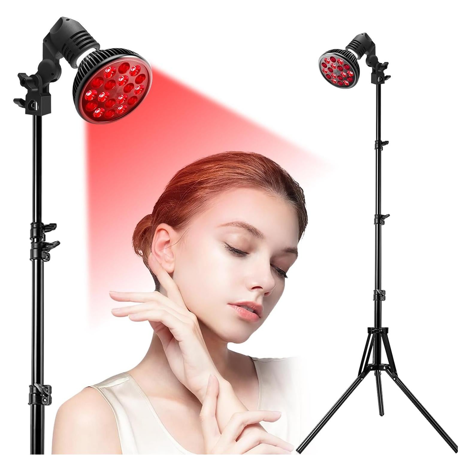 Lámpara de Terapia de Luz Roja Aumtrly 36W con Soporte Ajustable