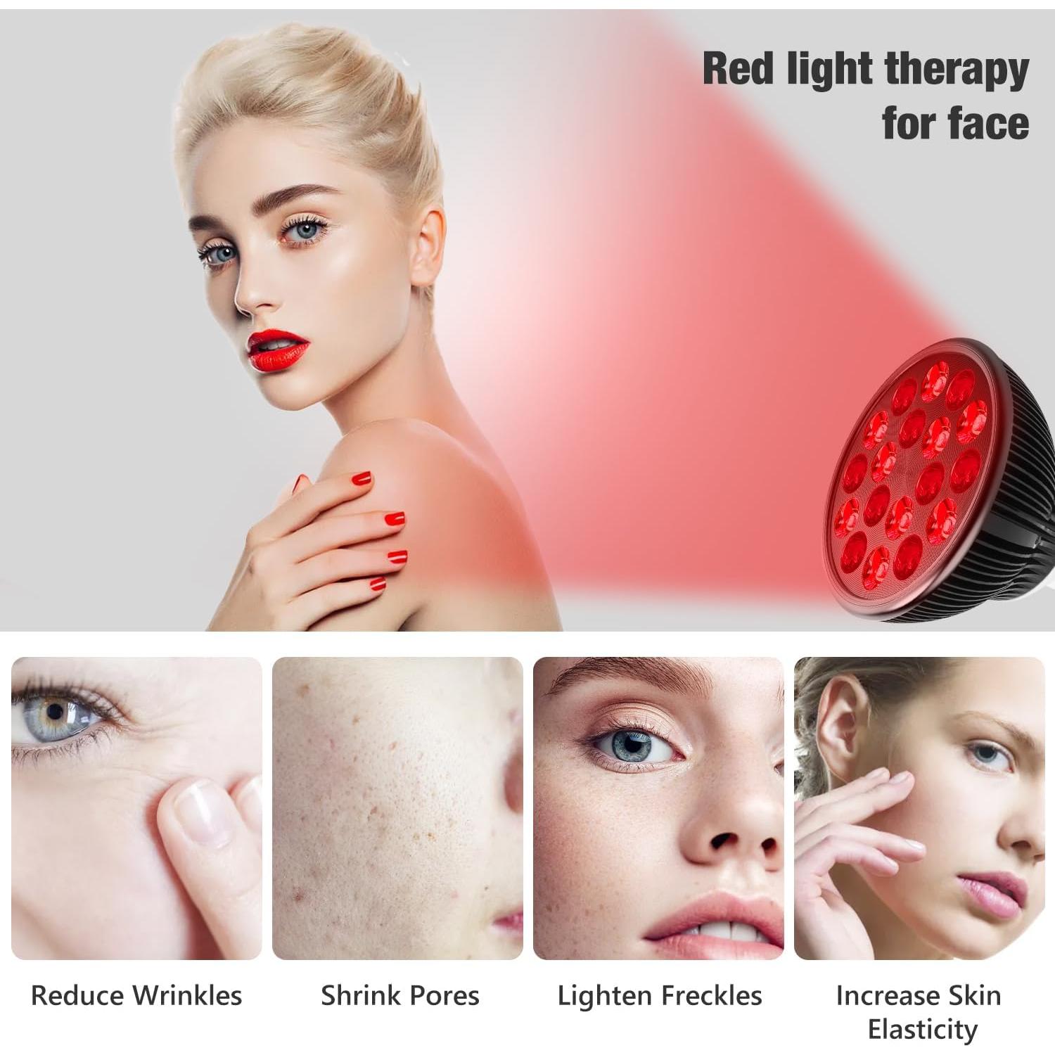 Lámpara de Terapia de Luz Roja Aumtrly 36W con Soporte Ajustable