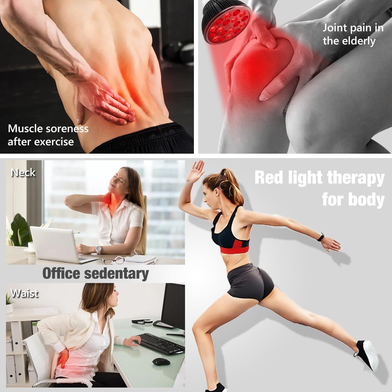 Lámpara de Terapia de Luz Roja Aumtrly 36W con Soporte Ajustable