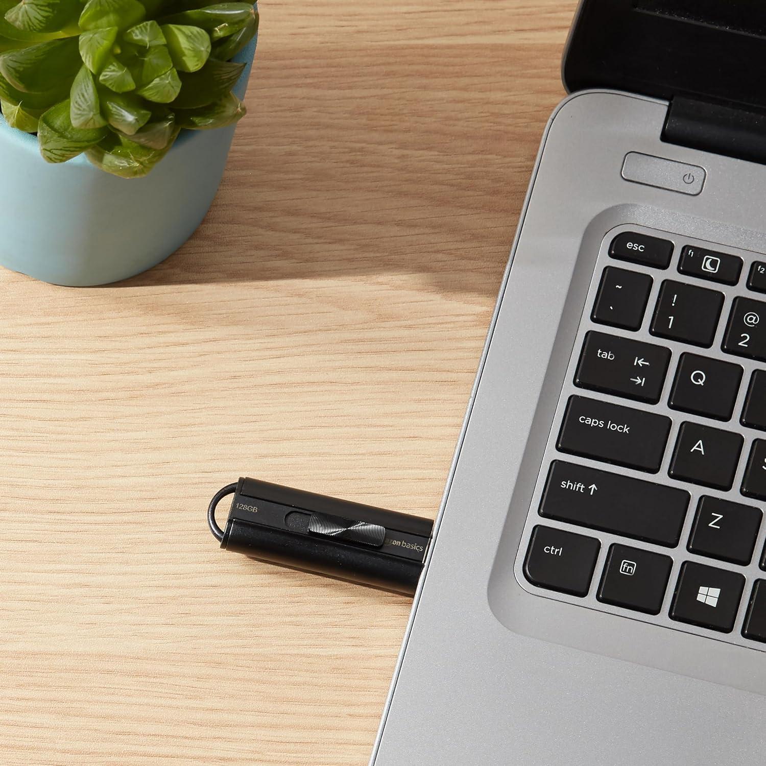 Unidad Flash USB 3.1 Amazon Basics 128 GB Negra