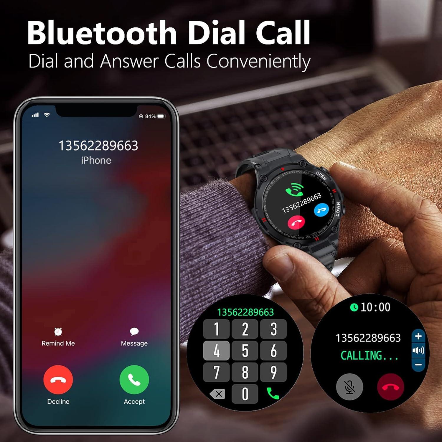 Reloj Inteligente Masis K22 Táctico 1.28" IP68 Fitness