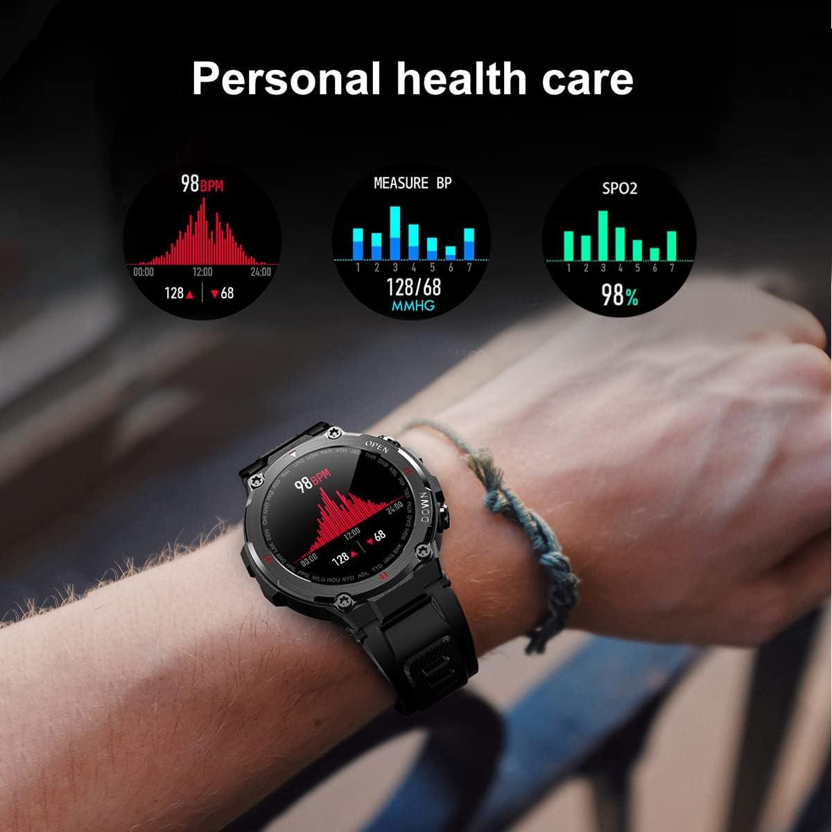 Reloj Inteligente Masis K22 Táctico 1.28" IP68 Fitness
