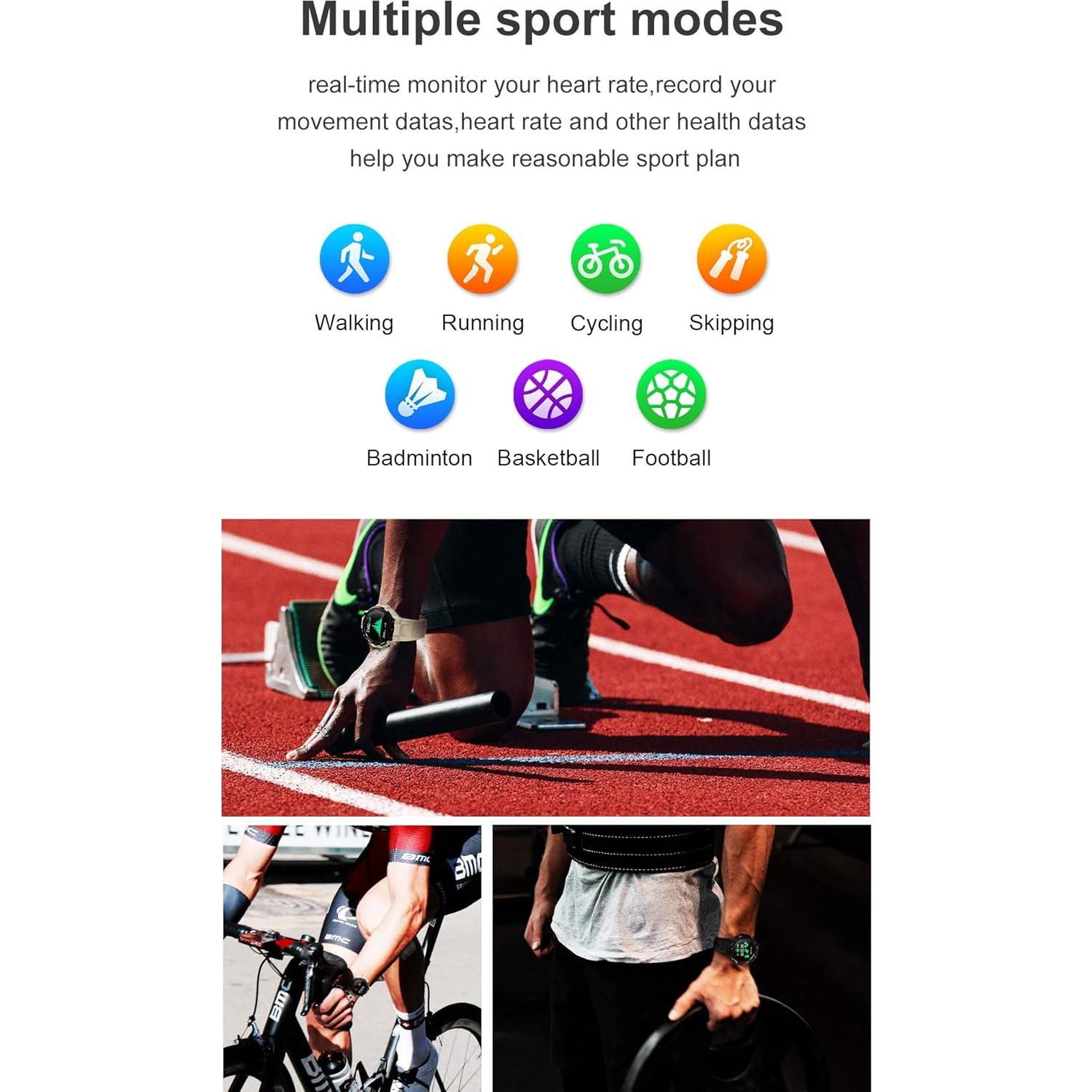 Reloj Inteligente Masis K22 Táctico 1.28" IP68 Fitness