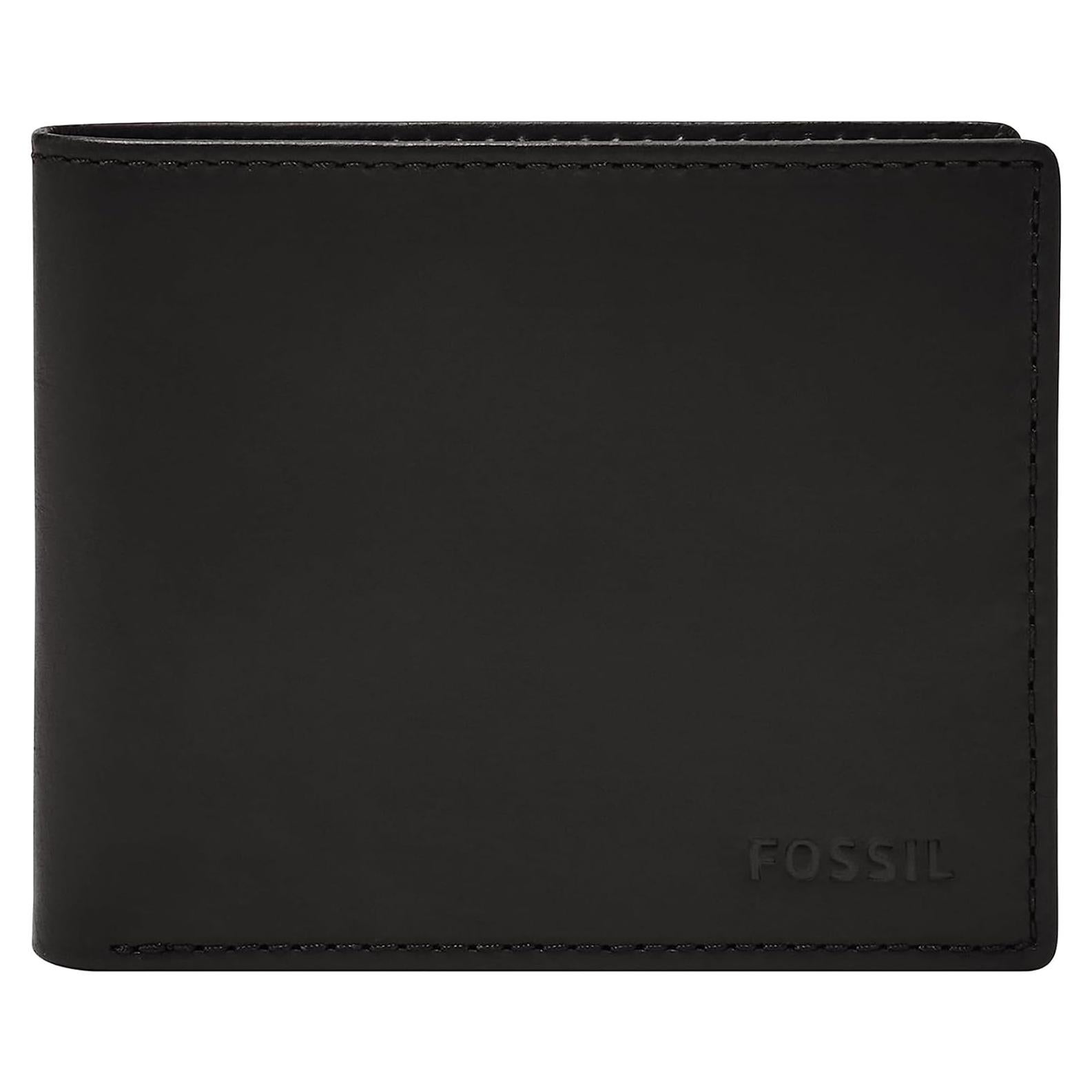 Billetera Bifolding de Cuero Fossil Derrick con Bloqueo RFID