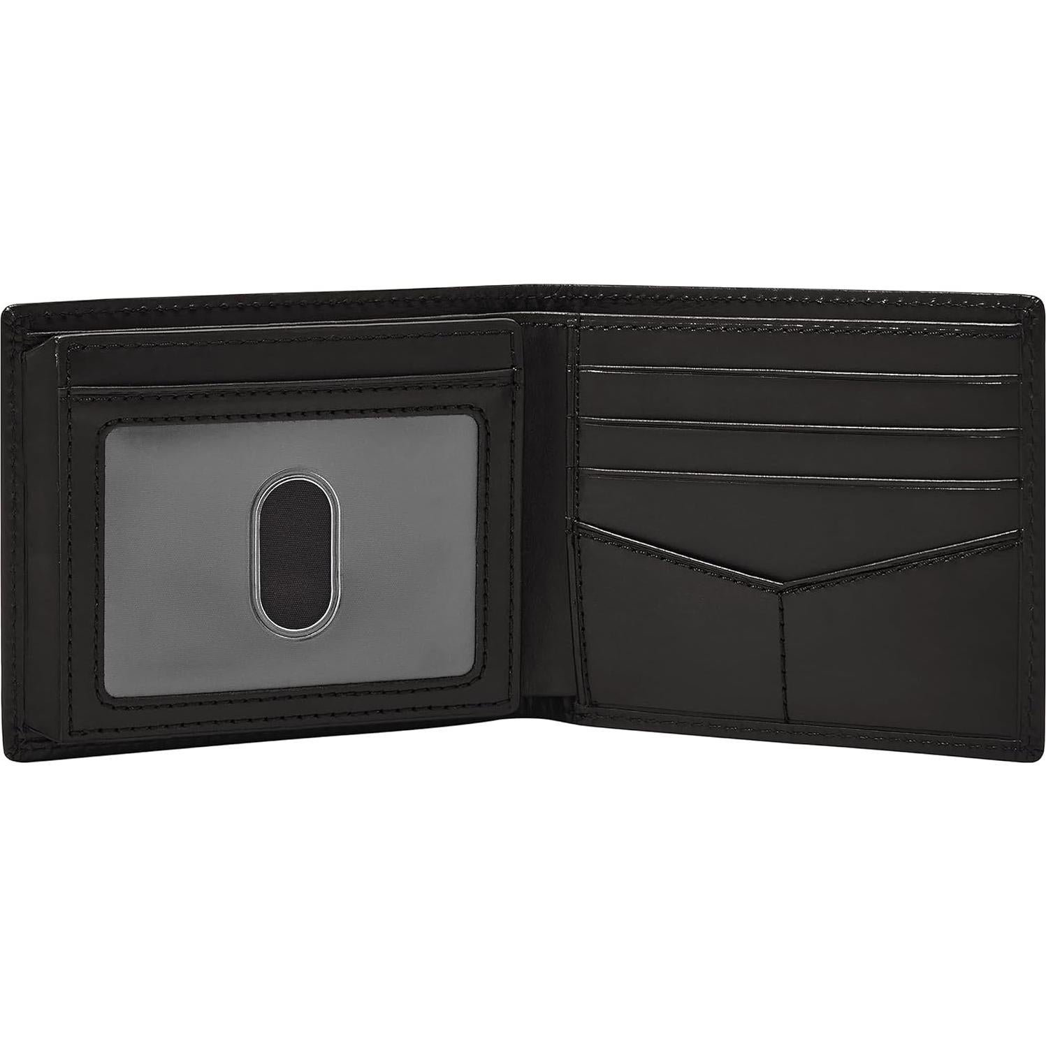 Billetera Bifolding de Cuero Fossil Derrick con Bloqueo RFID