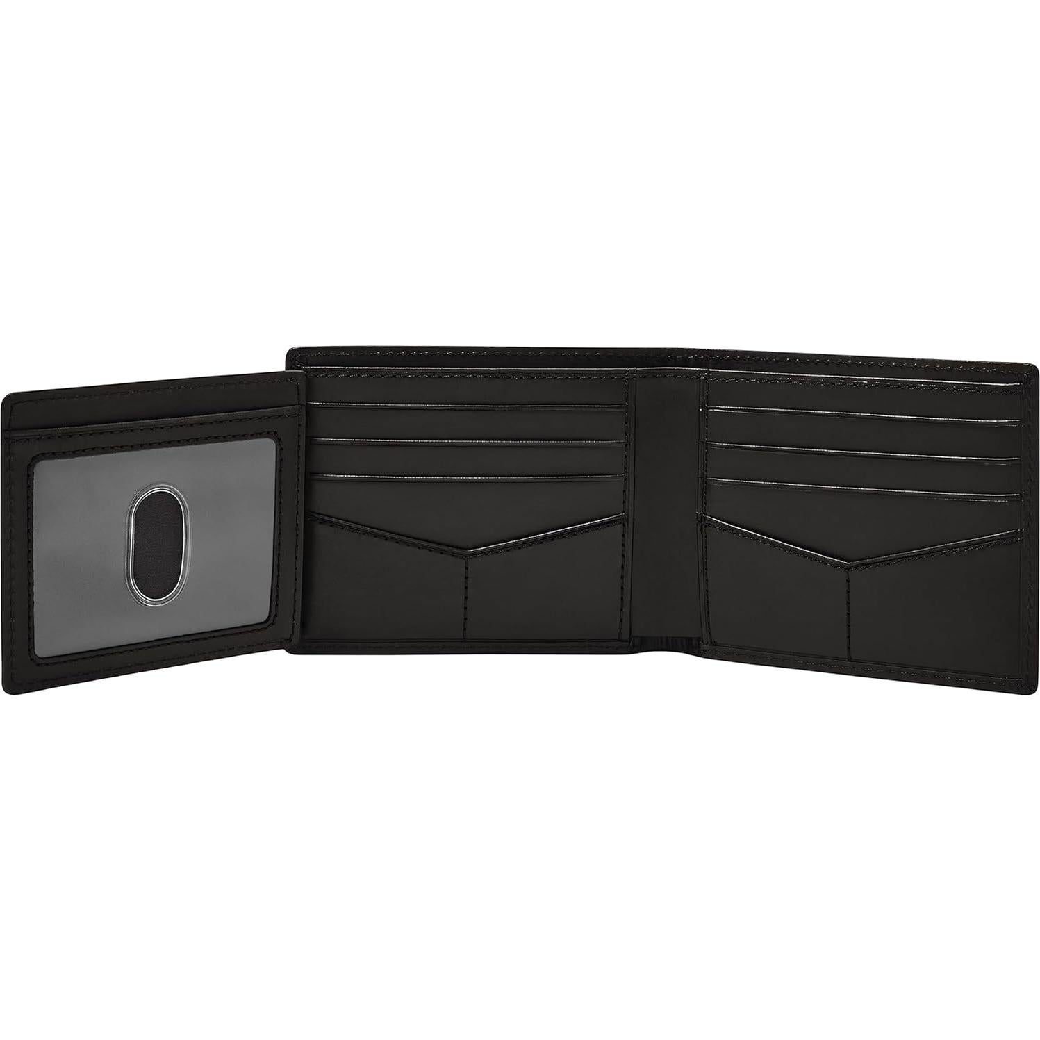 Billetera Bifolding de Cuero Fossil Derrick con Bloqueo RFID