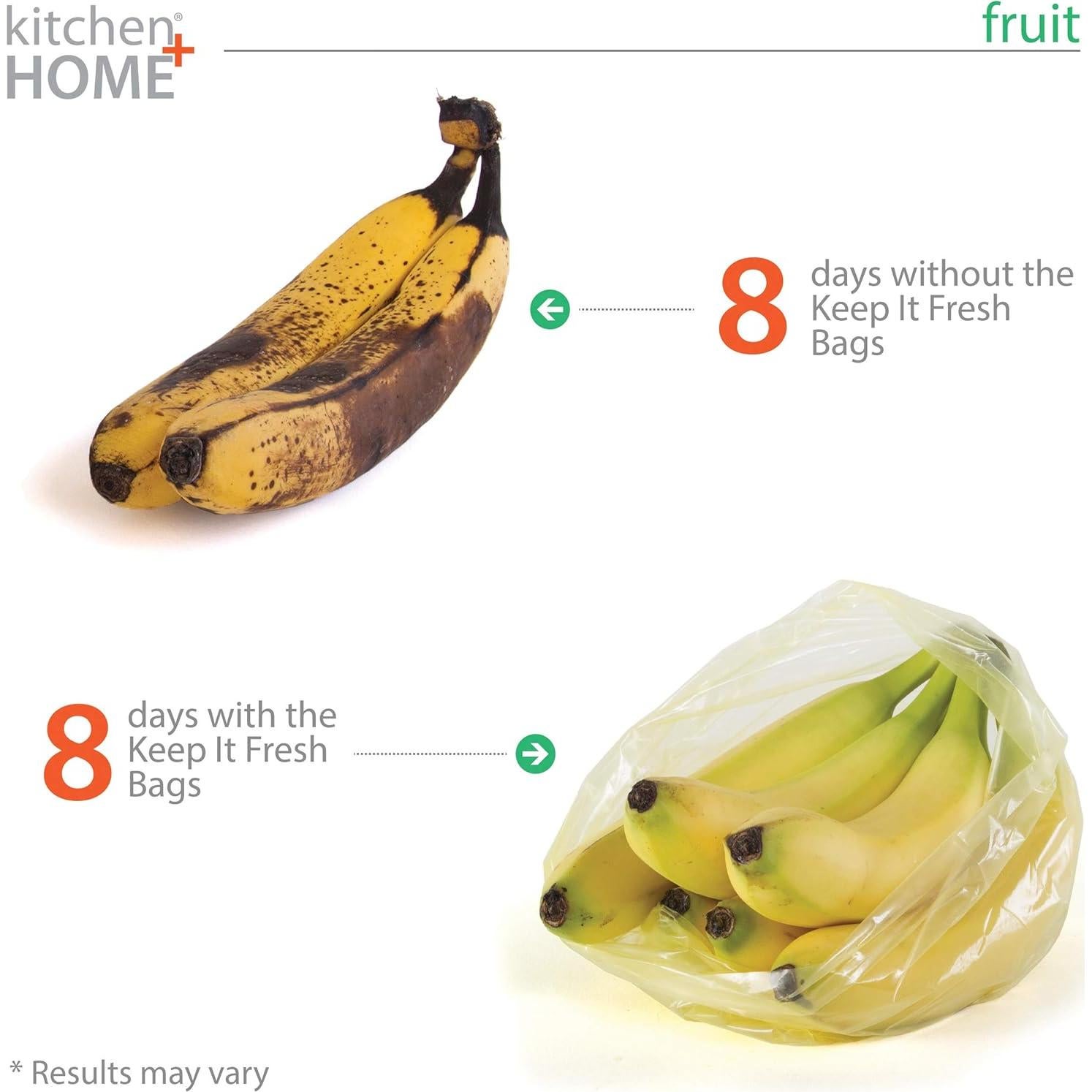 Bolsas Reutilizables Kitchen Home - 30 Bolsas Sin BPA 1 Galón