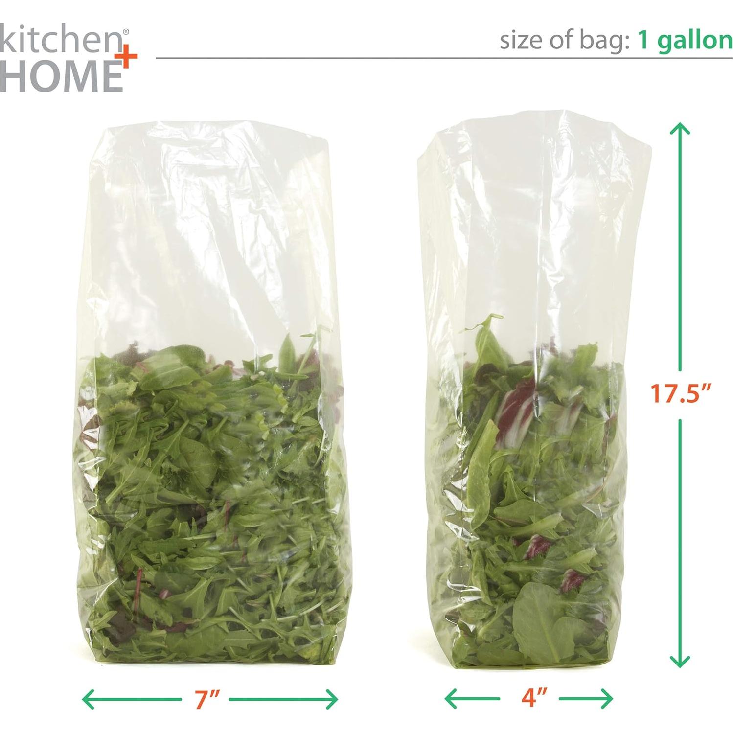 Bolsas Reutilizables Kitchen Home - 30 Bolsas Sin BPA 1 Galón