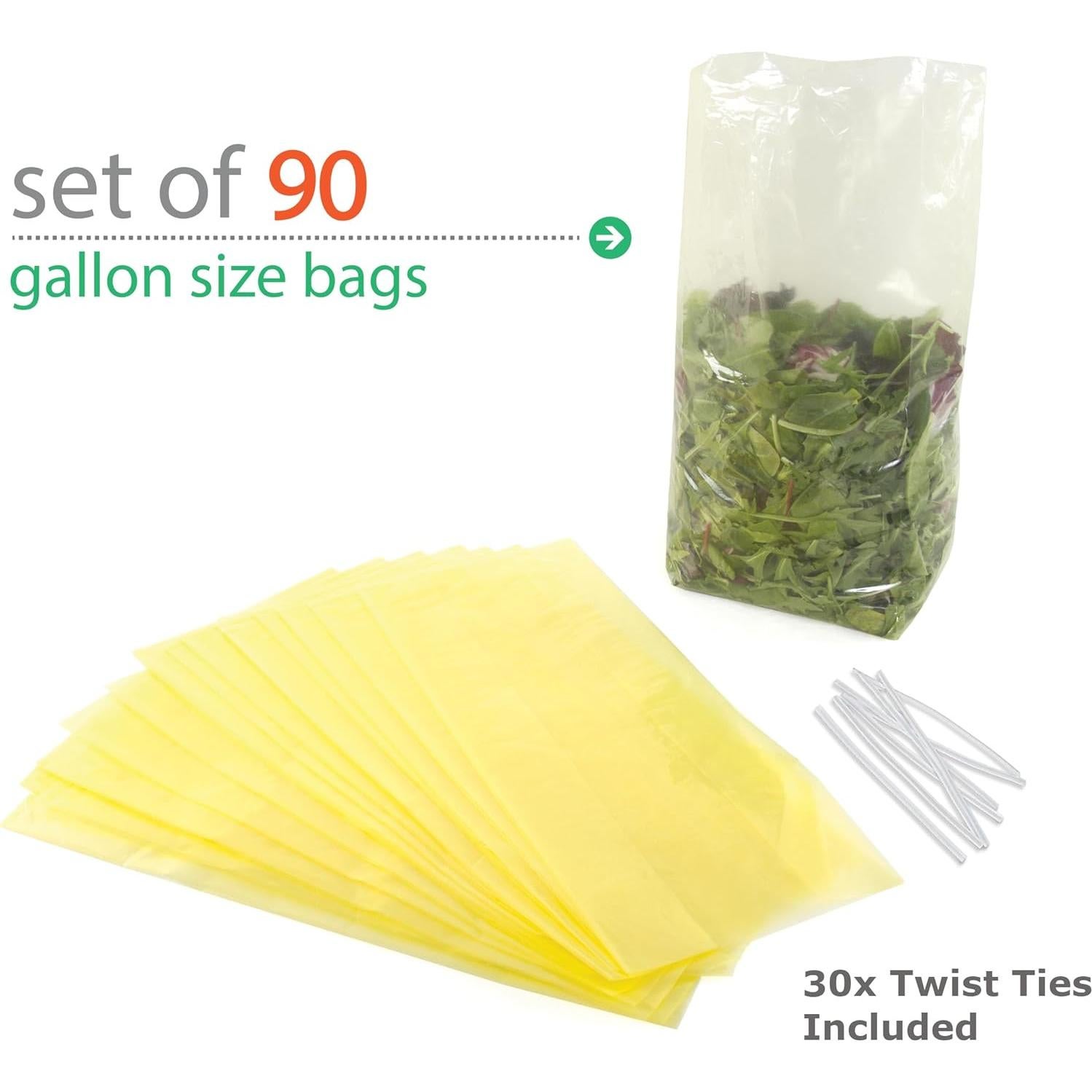 Bolsas Reutilizables Kitchen Home - 30 Bolsas Sin BPA 1 Galón