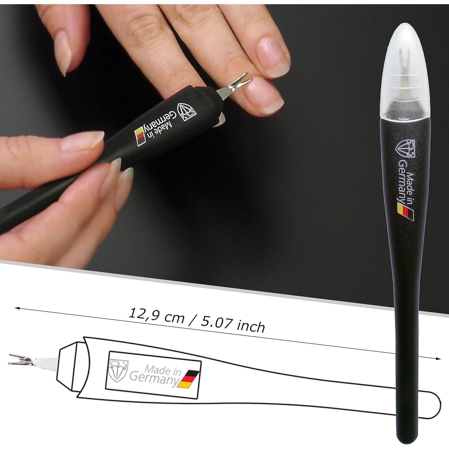 Cuchillo de Cutícula 3 Espadas Alemania - Acero Alemán 10 cm