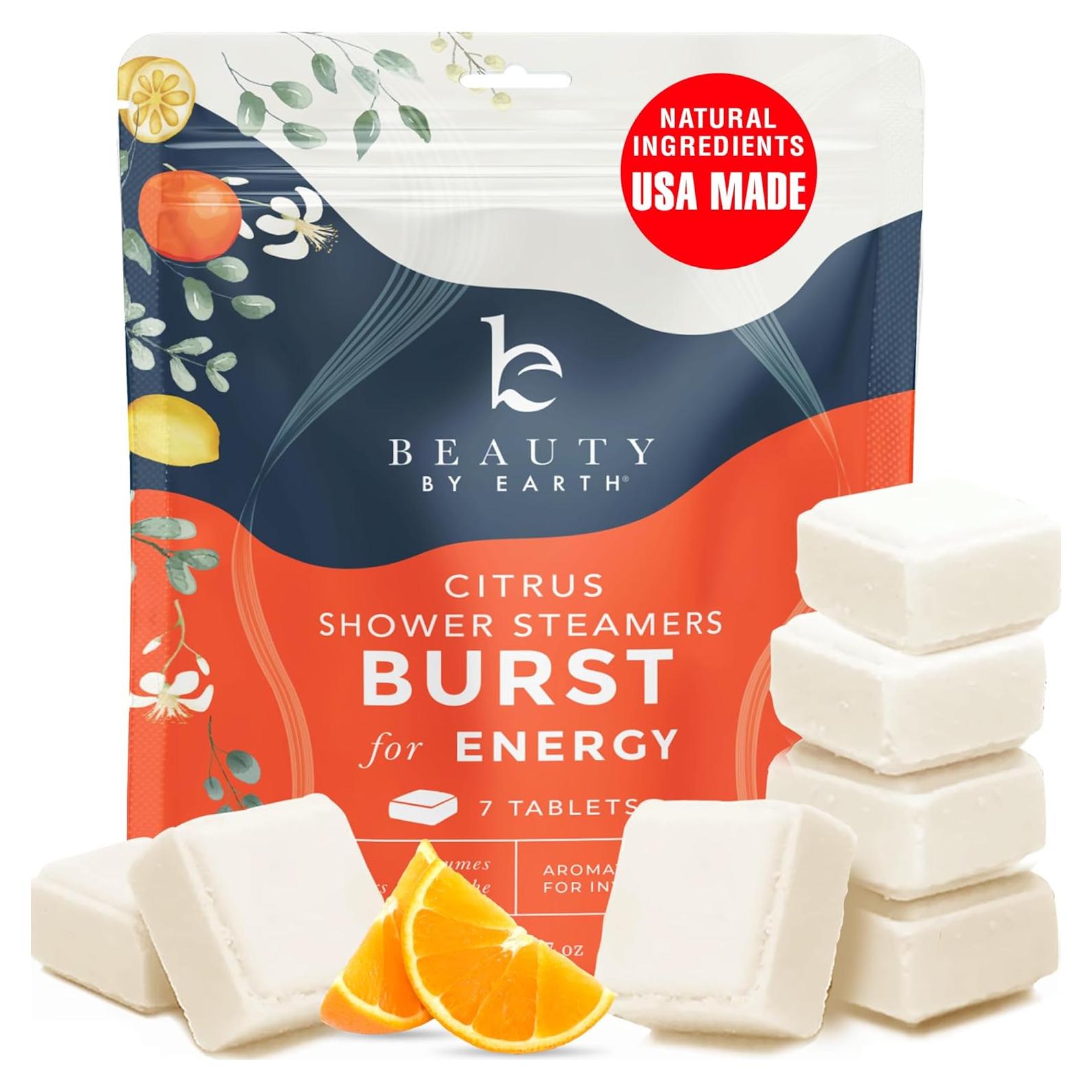 Bombas de Vapor para Ducha Beauty by Earth - Aromaterapia Cítricos