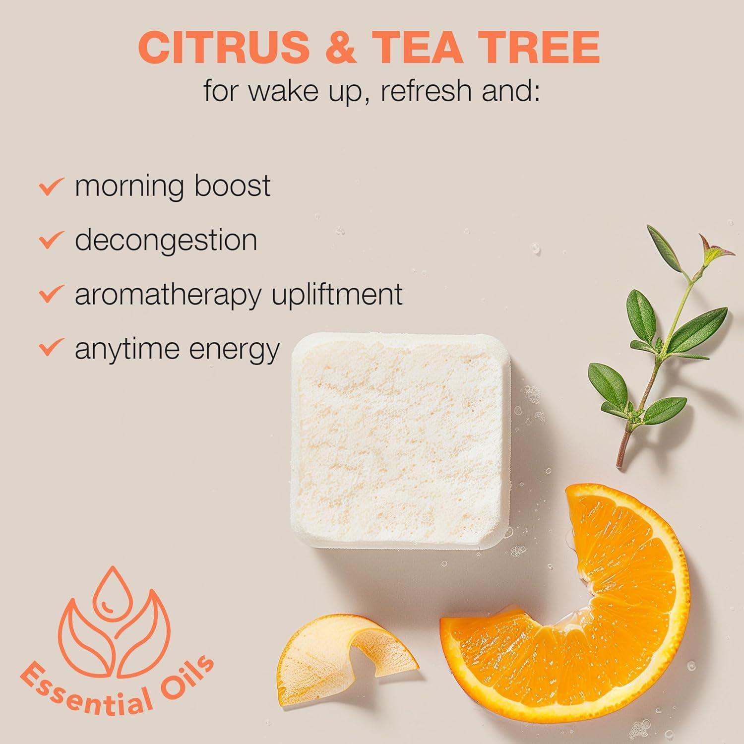 Bombas de Vapor para Ducha Beauty by Earth - Aromaterapia Cítricos