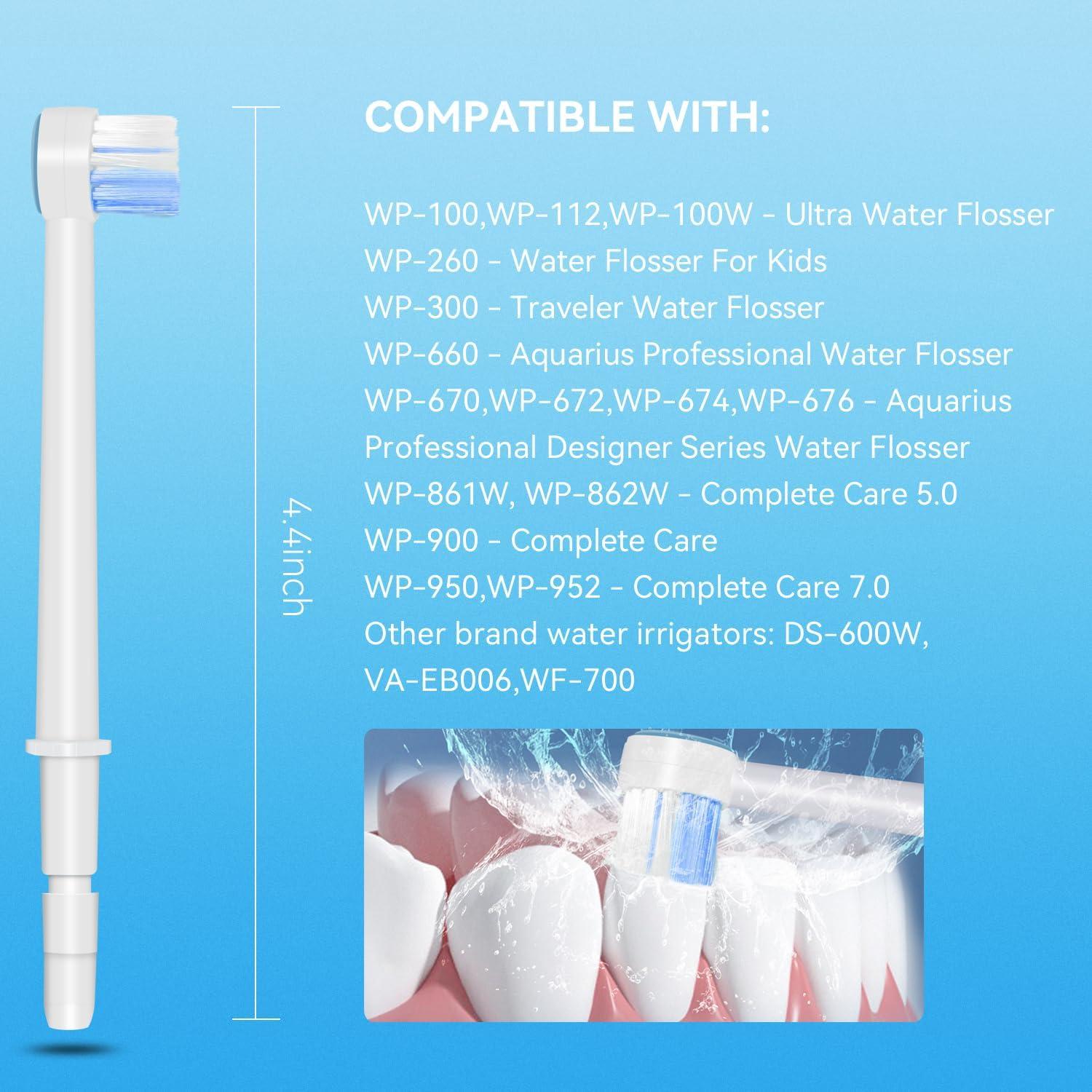 Consejos de Reemplazo Waterpik para Irrigador Bucal - 6 Piezas