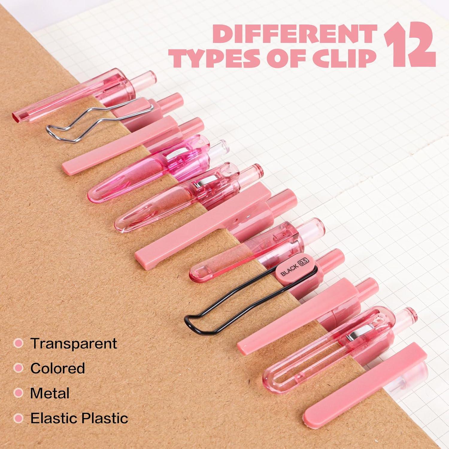 Juego de 12 bolígrafos de gel Tetragonal 0.5mm tinta negra