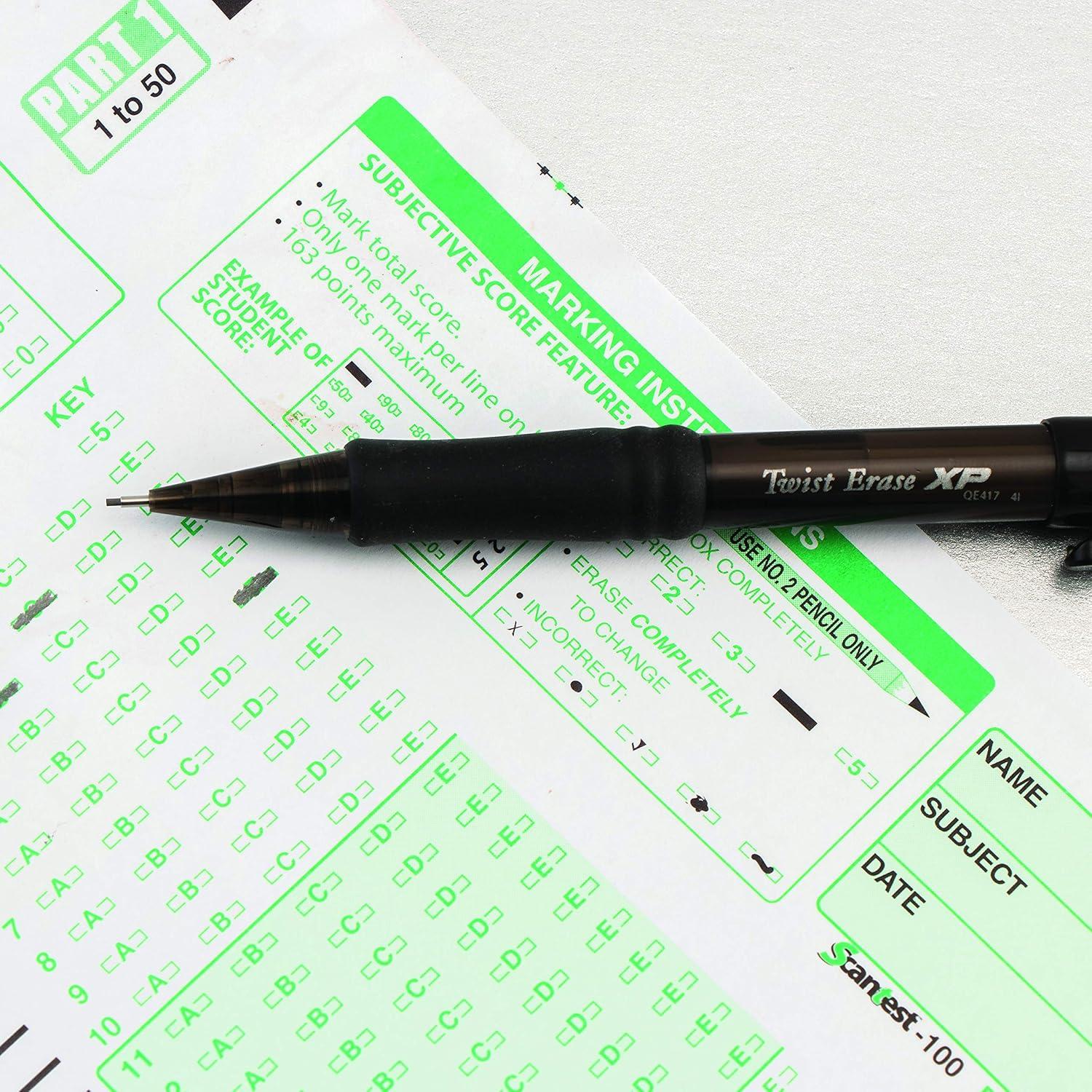 Lápiz Mecánico Pentel Twist-Erase III 0.7mm Rojo - 12 Unidades