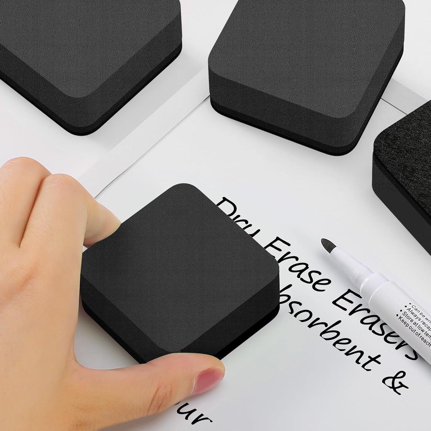 Borradores Magnéticos para Pizarra Blanca MaxGear - Paquete de 24