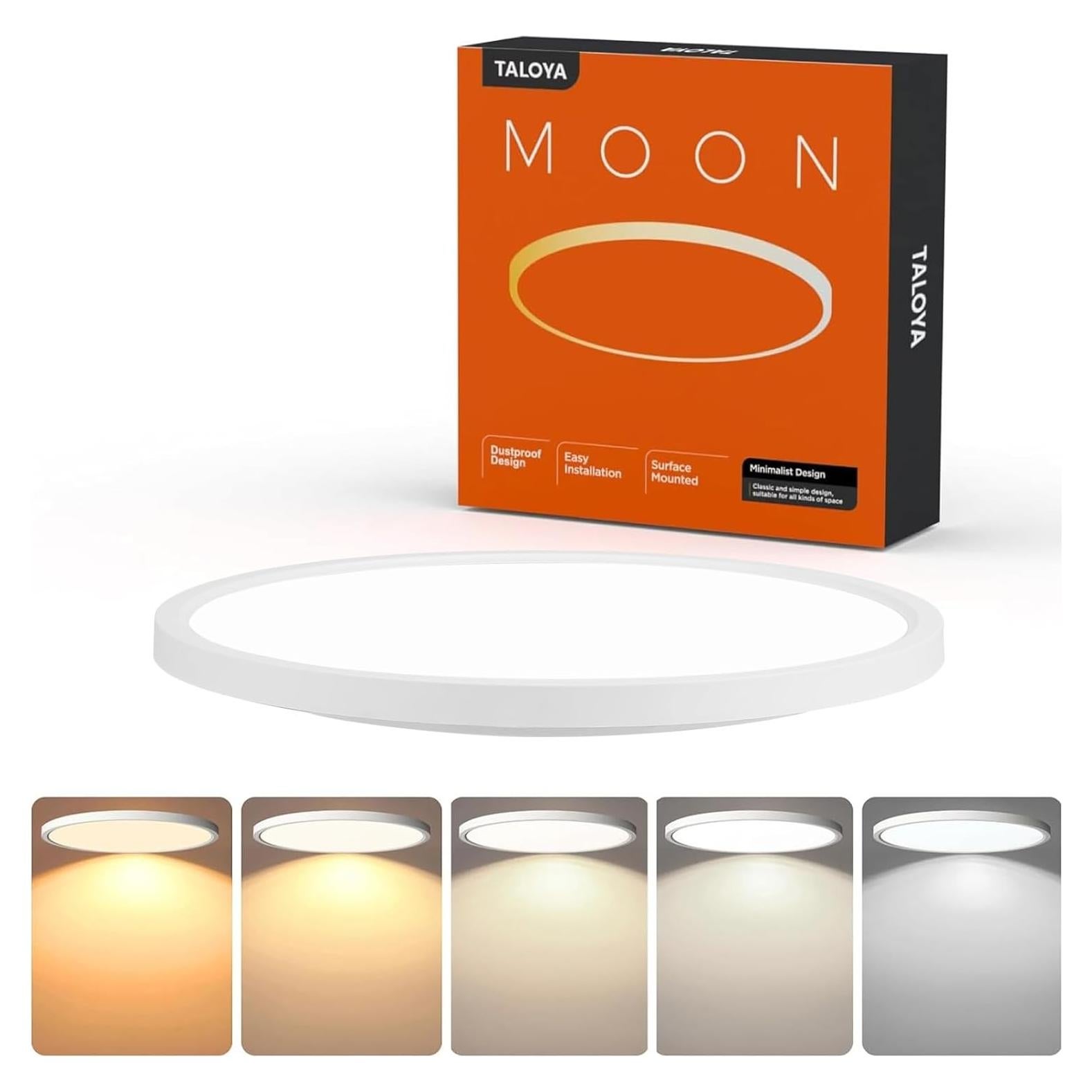 Lámpara de Techo LED Taloya 25.4cm 20W 5-en-1 CCT Blanca