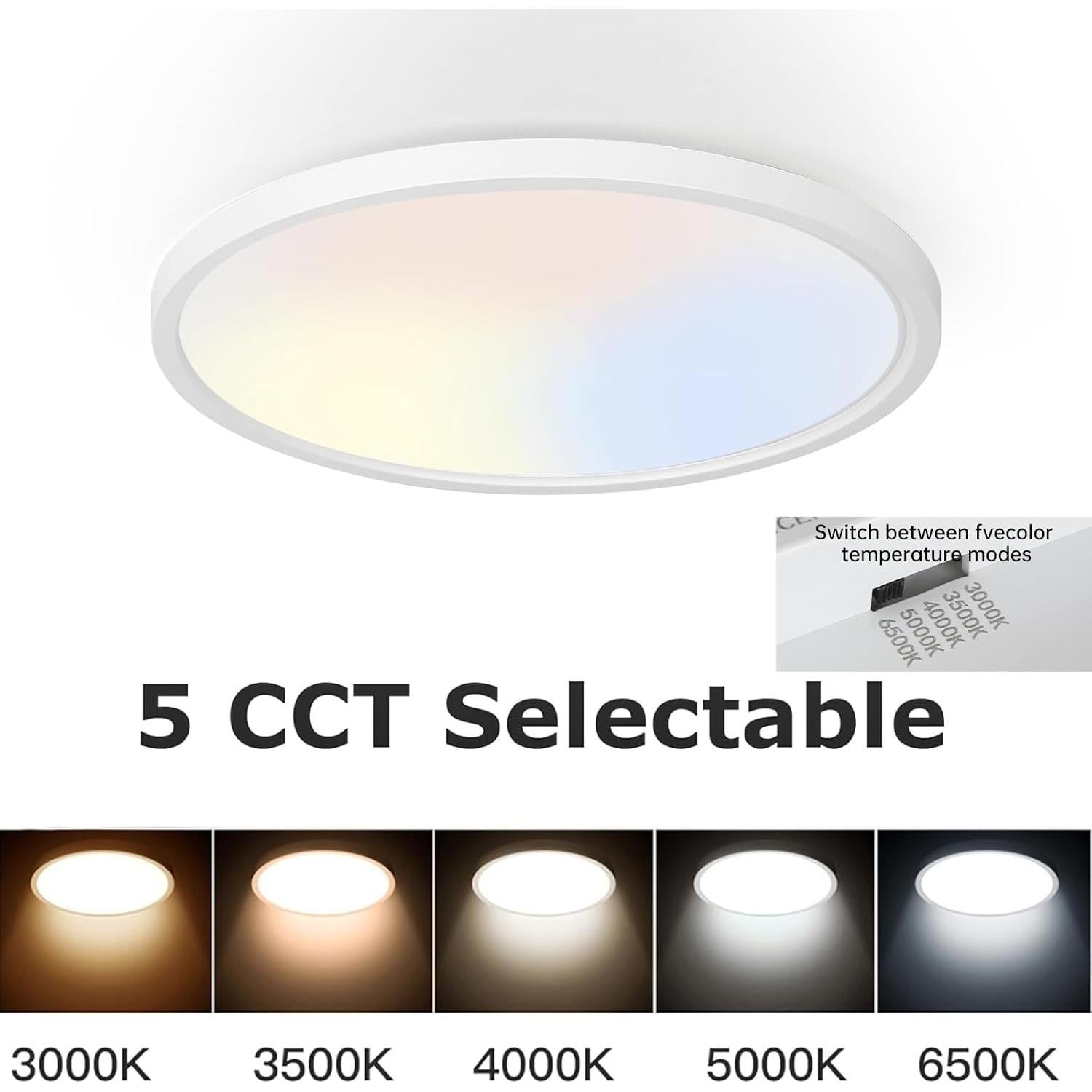 Lámpara de Techo LED Taloya 25.4cm 20W 5-en-1 CCT Blanca