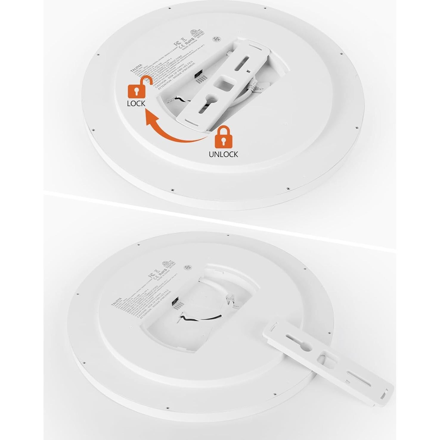 Lámpara de Techo LED Taloya 25.4cm 20W 5-en-1 CCT Blanca